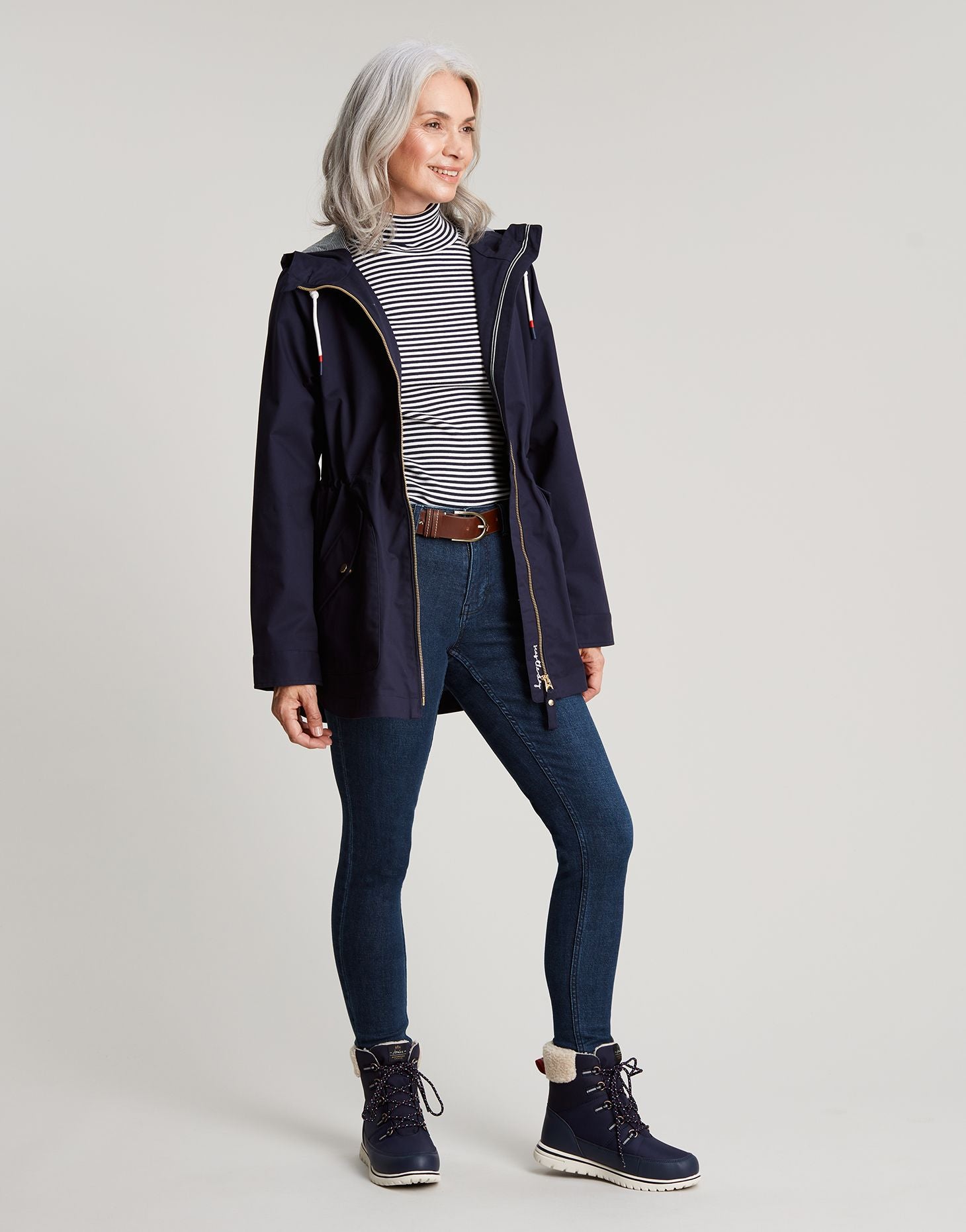 Women's Shoreside Coastal Waterproof Coat - French Navy
