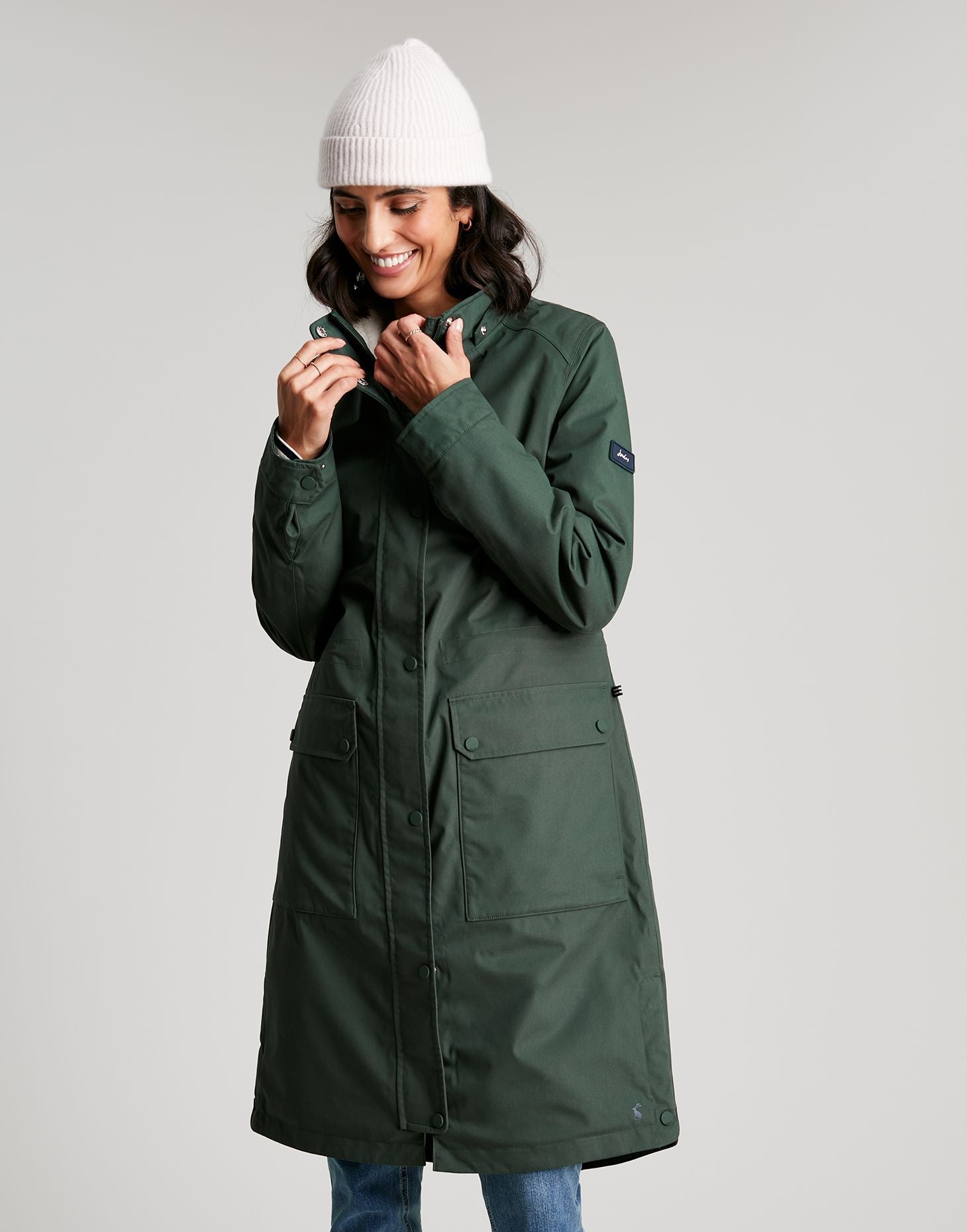 Women's Loxley Cosy Waterproof Coat - Deep Forest Green