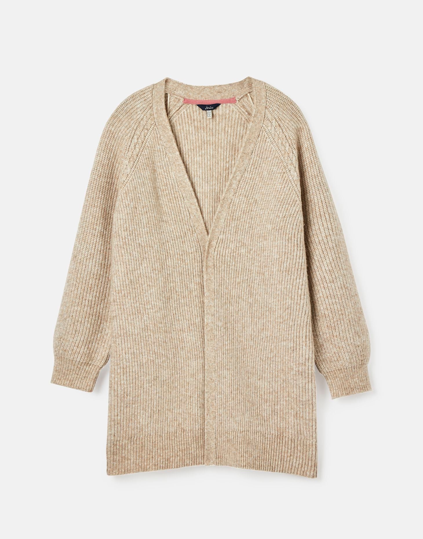 Florence Longline Cable Raglan Cardigan - Oat