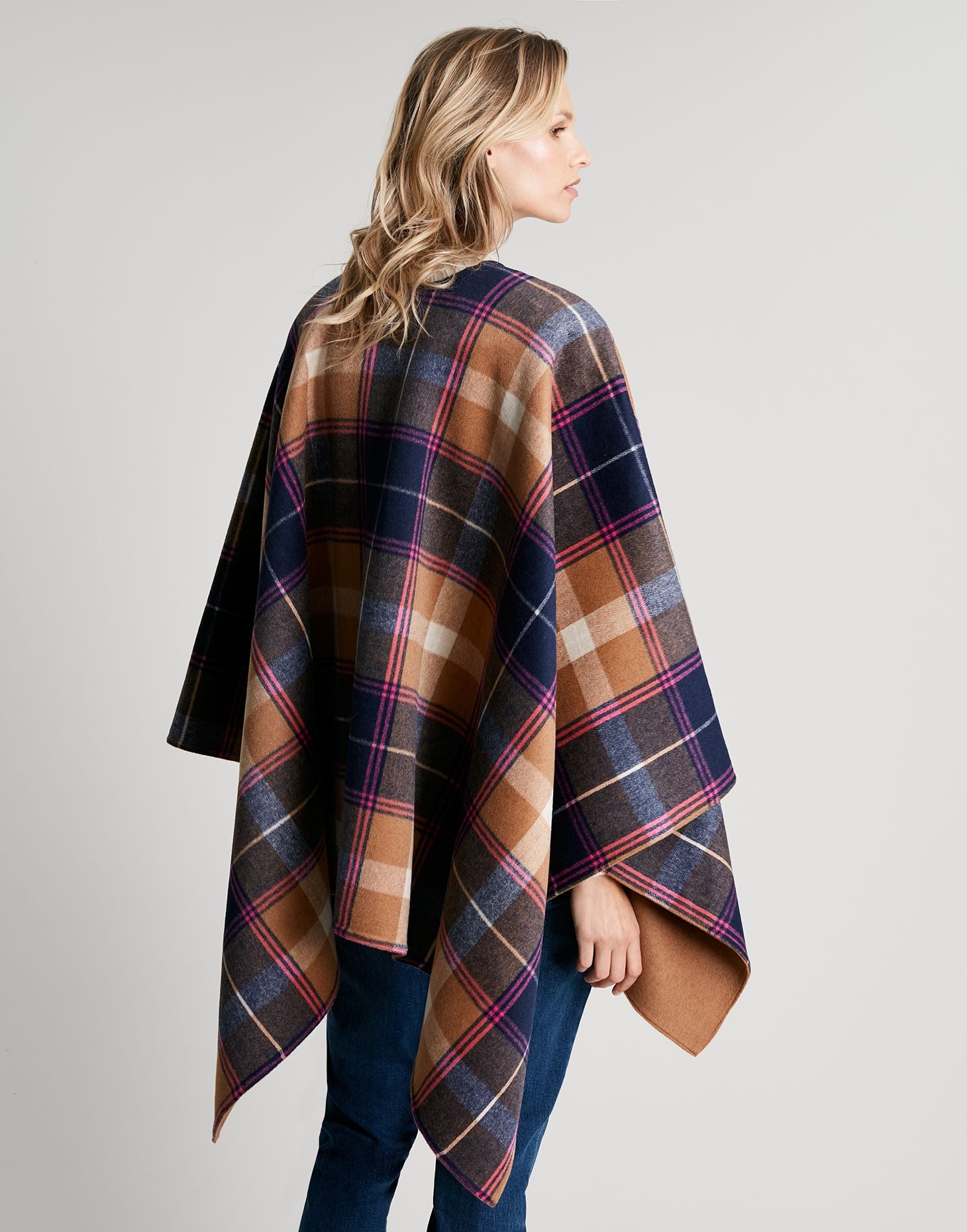 Women's Filby Reversible Cape - Bone Brown