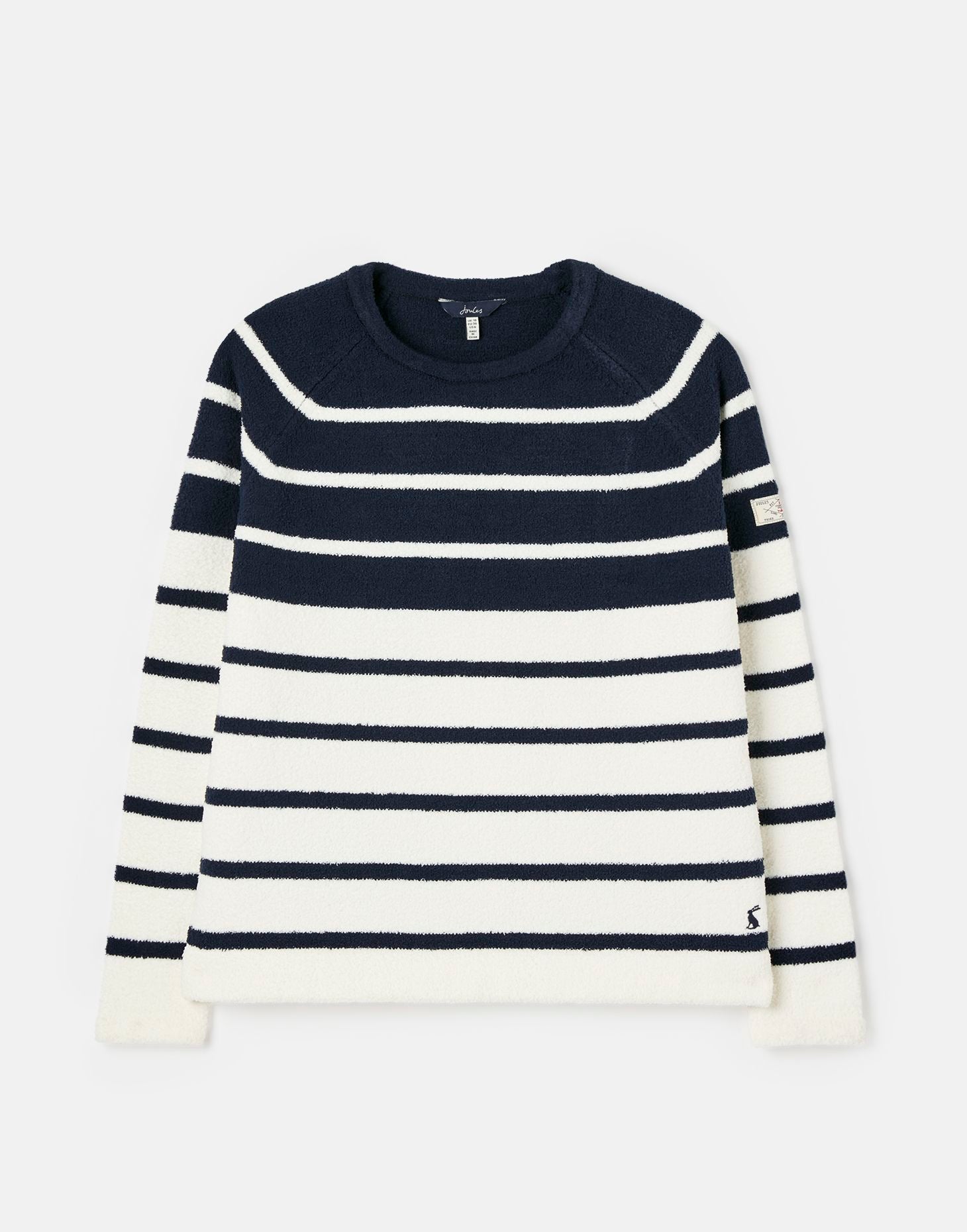 Seaport Chenille Raglan Jumper - Navy Cream Stripe