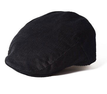 Failsworth concord corduroy cap in black