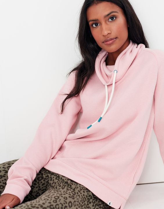 Joules - Women's Nadia Nadia Ribbed Sweatshirt - Dawn Pink