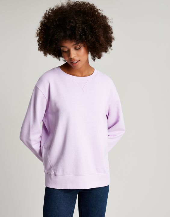 Joules - Women's Monique Crew Neck Sweatshirt - Mid Purple