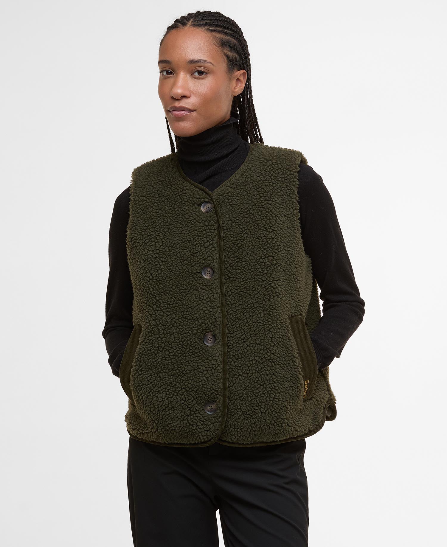 Luciana Fleece Gilet - Olive