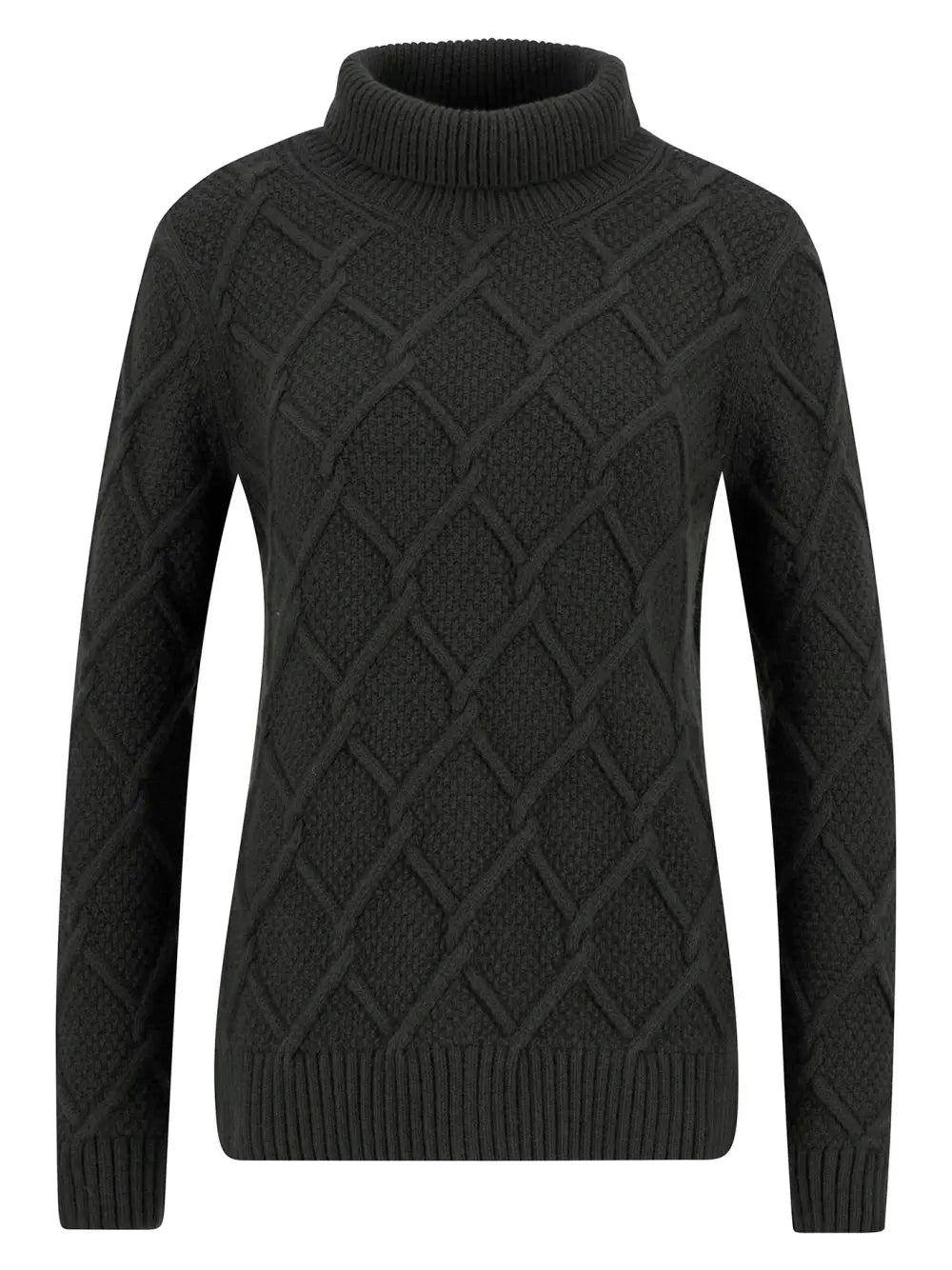Burne Roll Neck Jumper - Olive