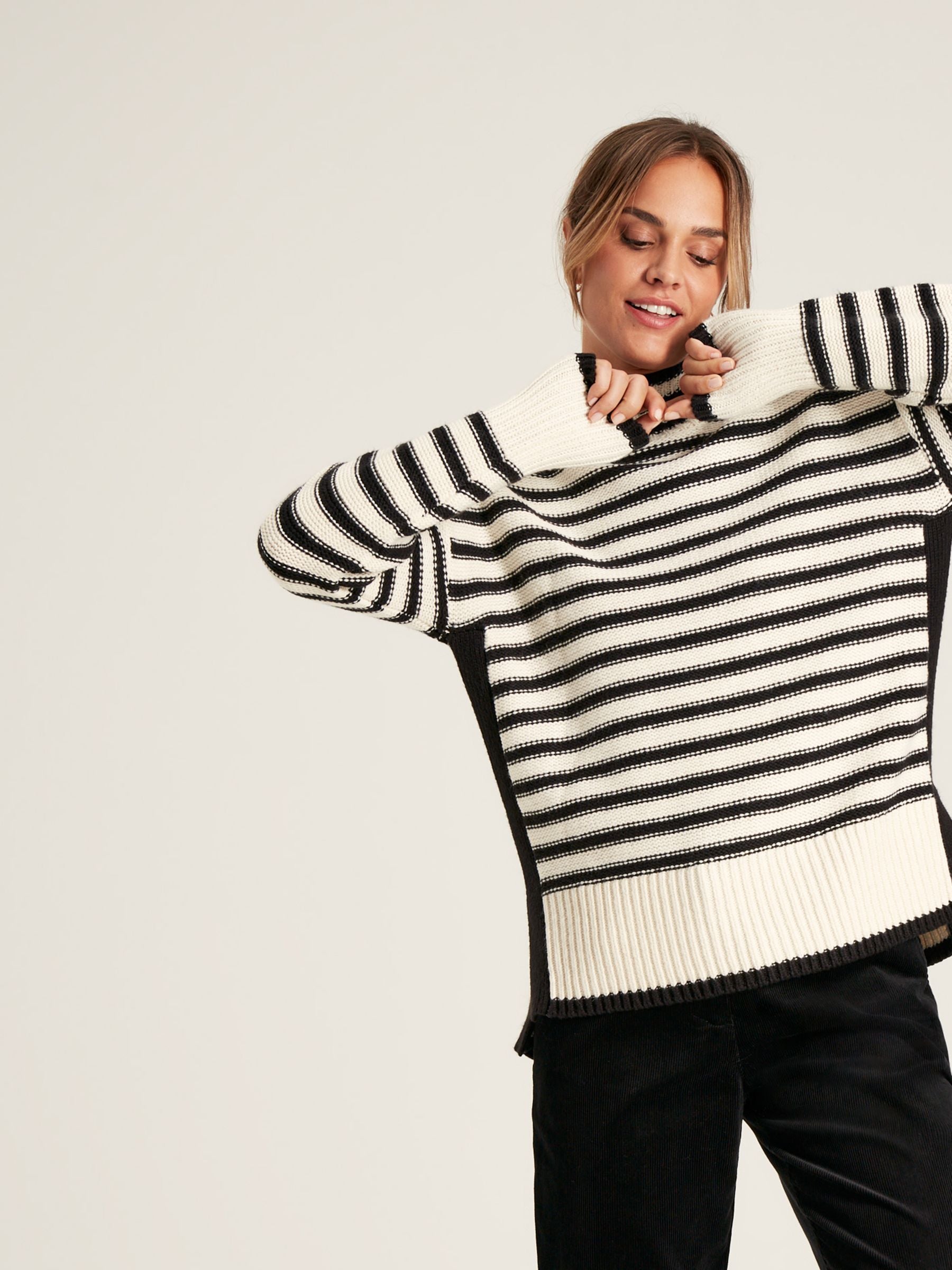 Tandie Stripe Jumper - Black/Cream