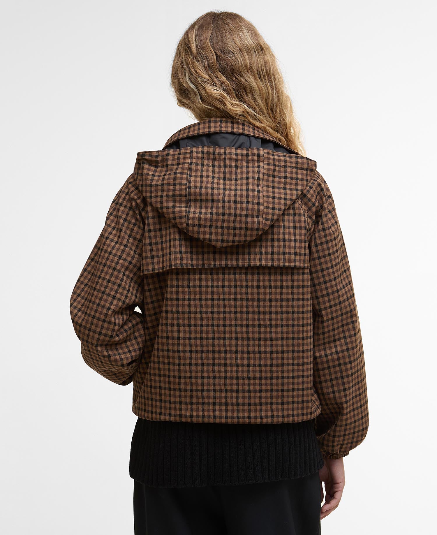 Audrey Showerproof Jacket - Vicuna Gingham Check