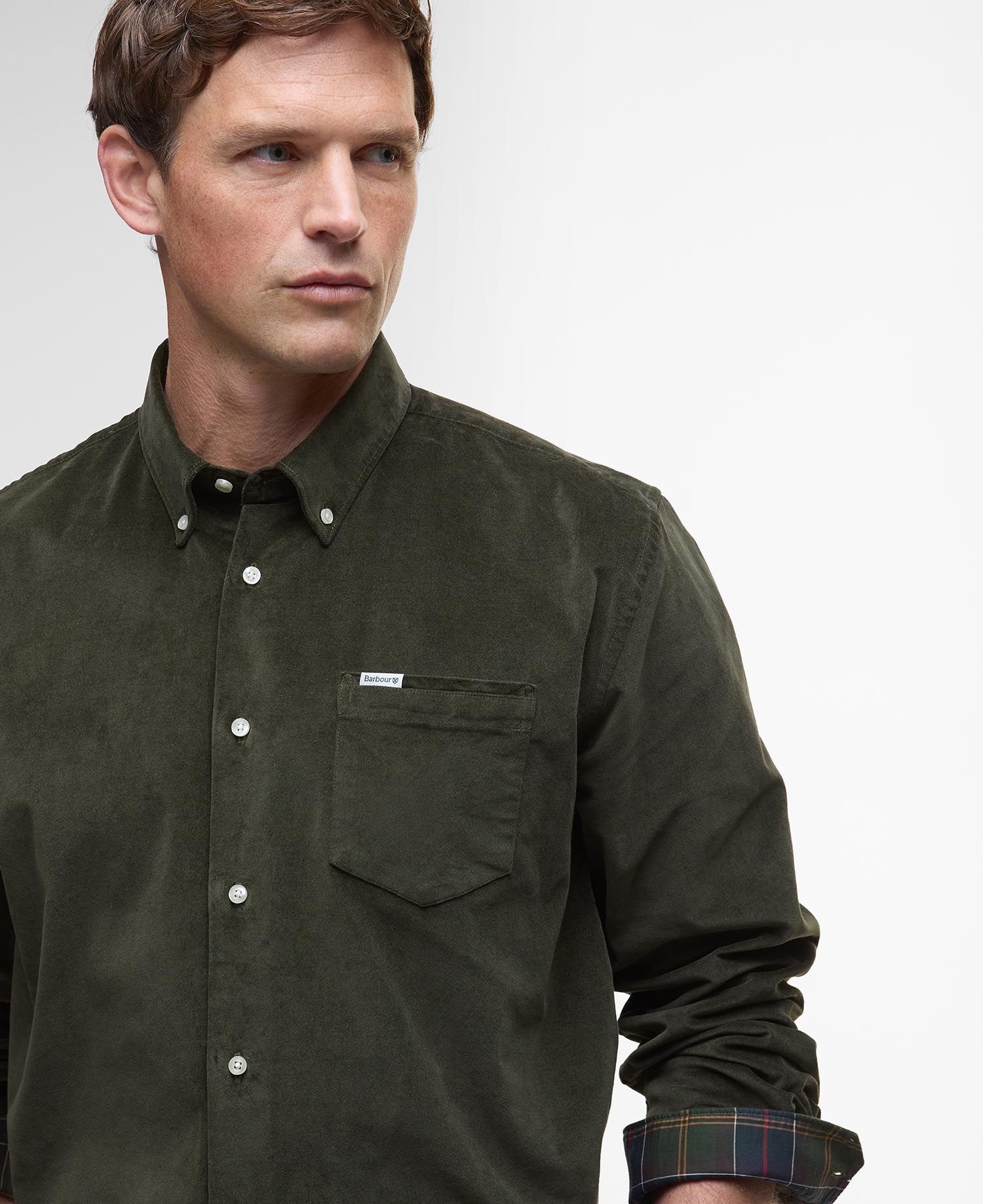Jesmond Regular Long-Sleeved Shirt - Olive