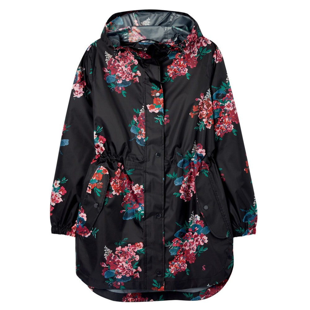 Joules - Golightly Printed Waterproof Packaway - CHATSFBLCK