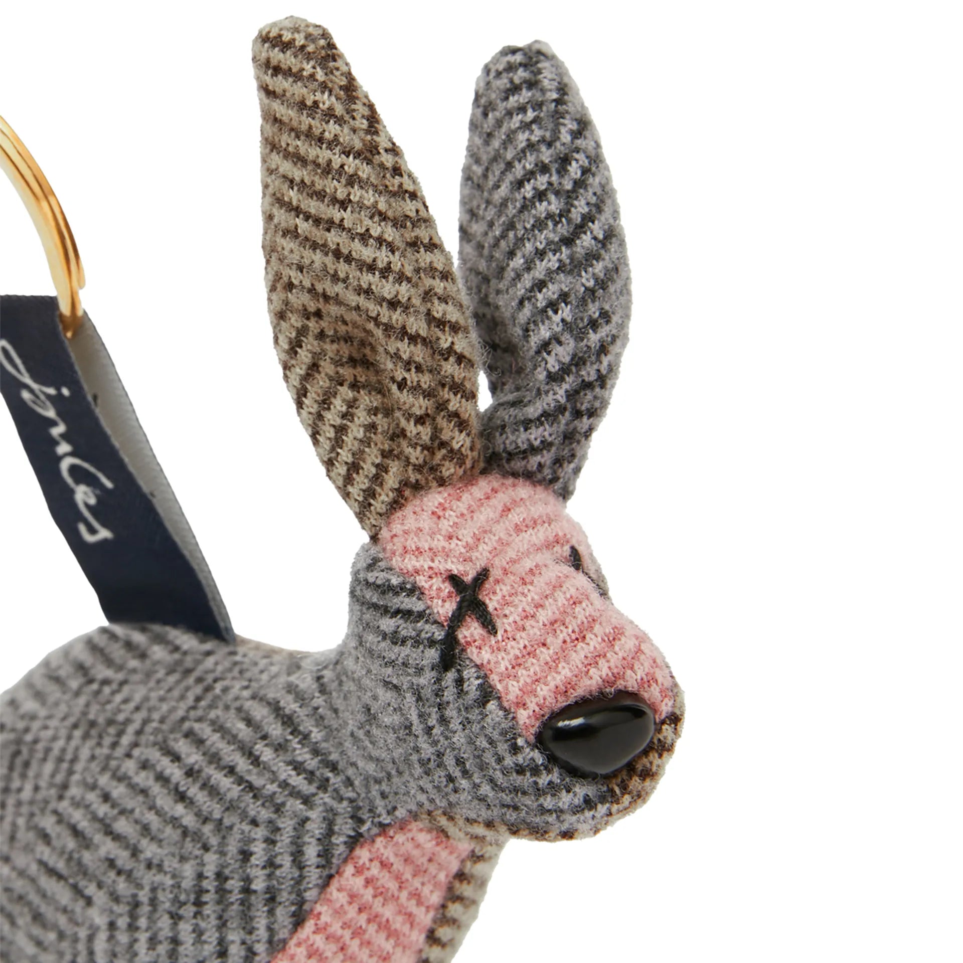Tweedle Novelty Tweed Keyring - Brown Hare