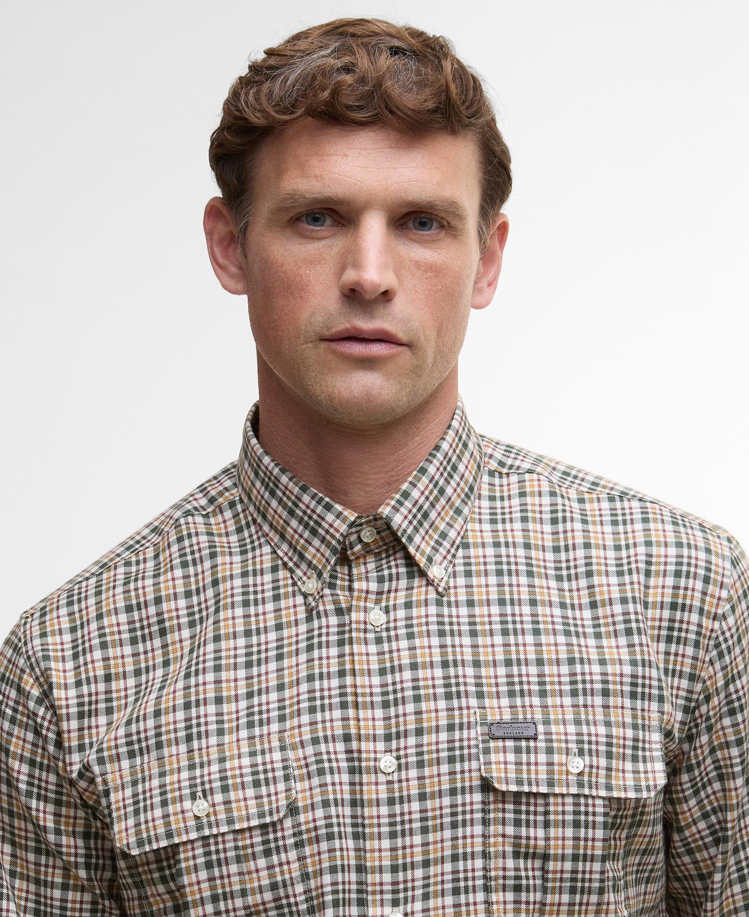 Panwell Thermo-Weave Checked Shirt - Olive