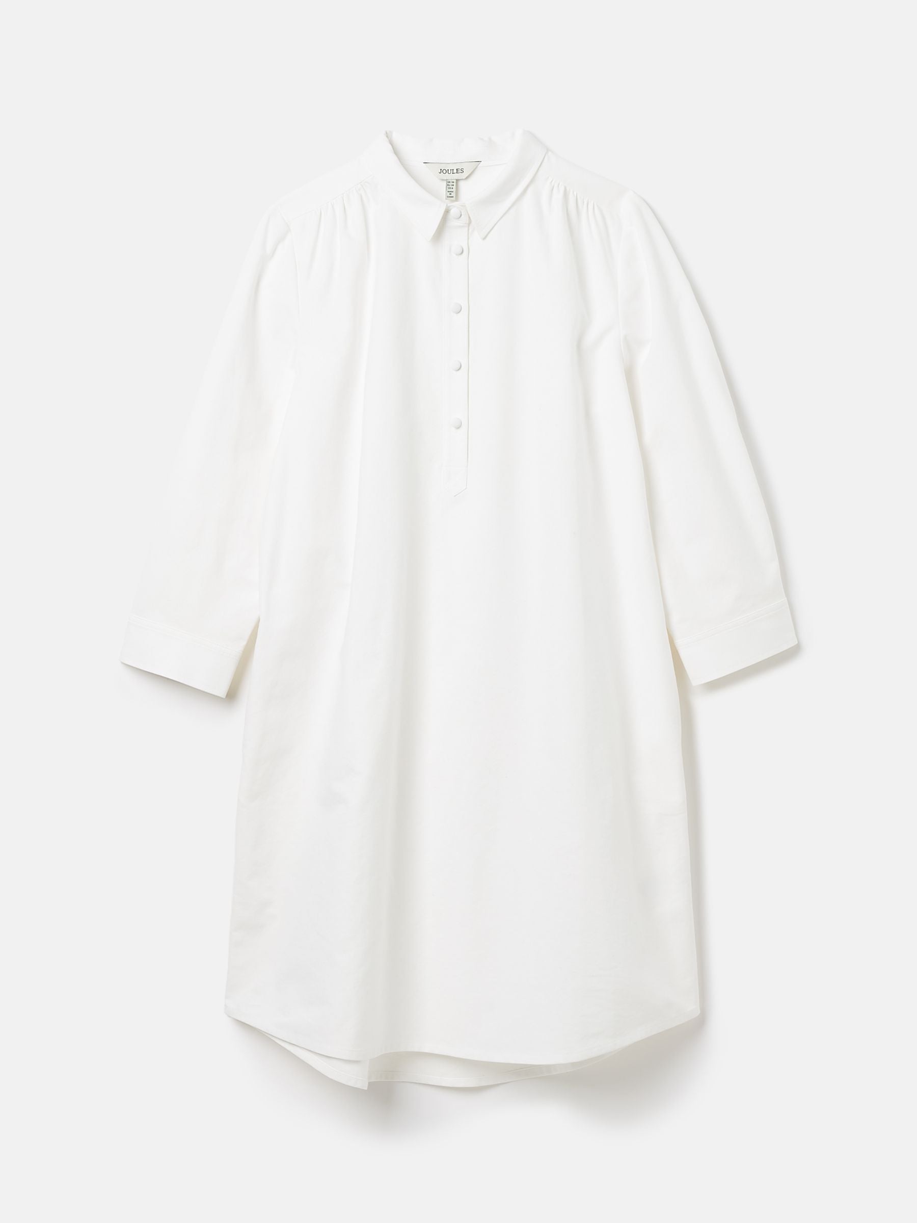 Marlowe White Dress with Shirt/ Nehru Collar