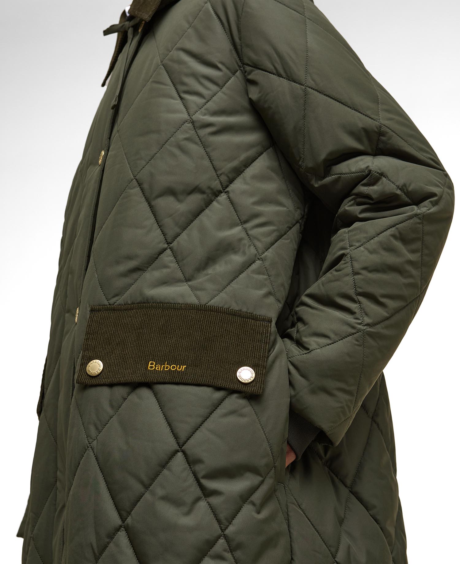 Meredith Quilted Jacket - Olive/Ancient Tartan
