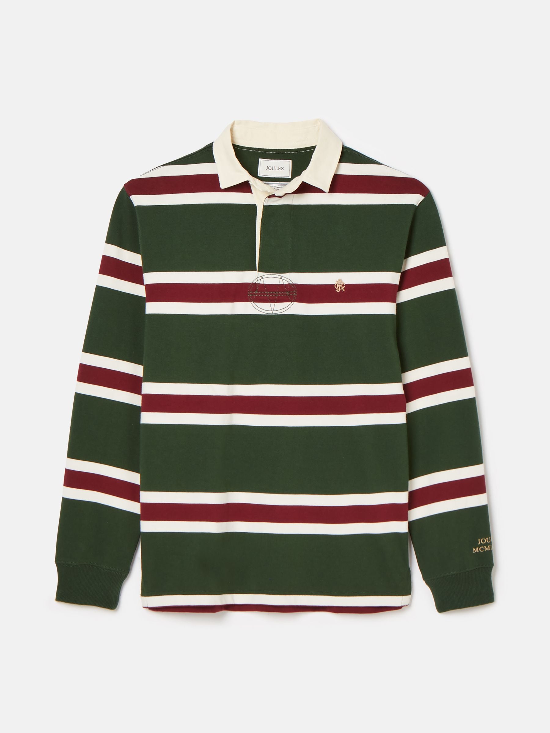 Onside Green & Red Striped Rugby Shirt