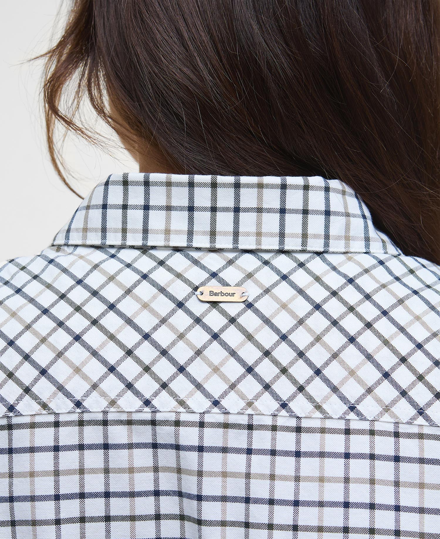 Woodside Tailored Long-Sleeved Shirt - Navy Check