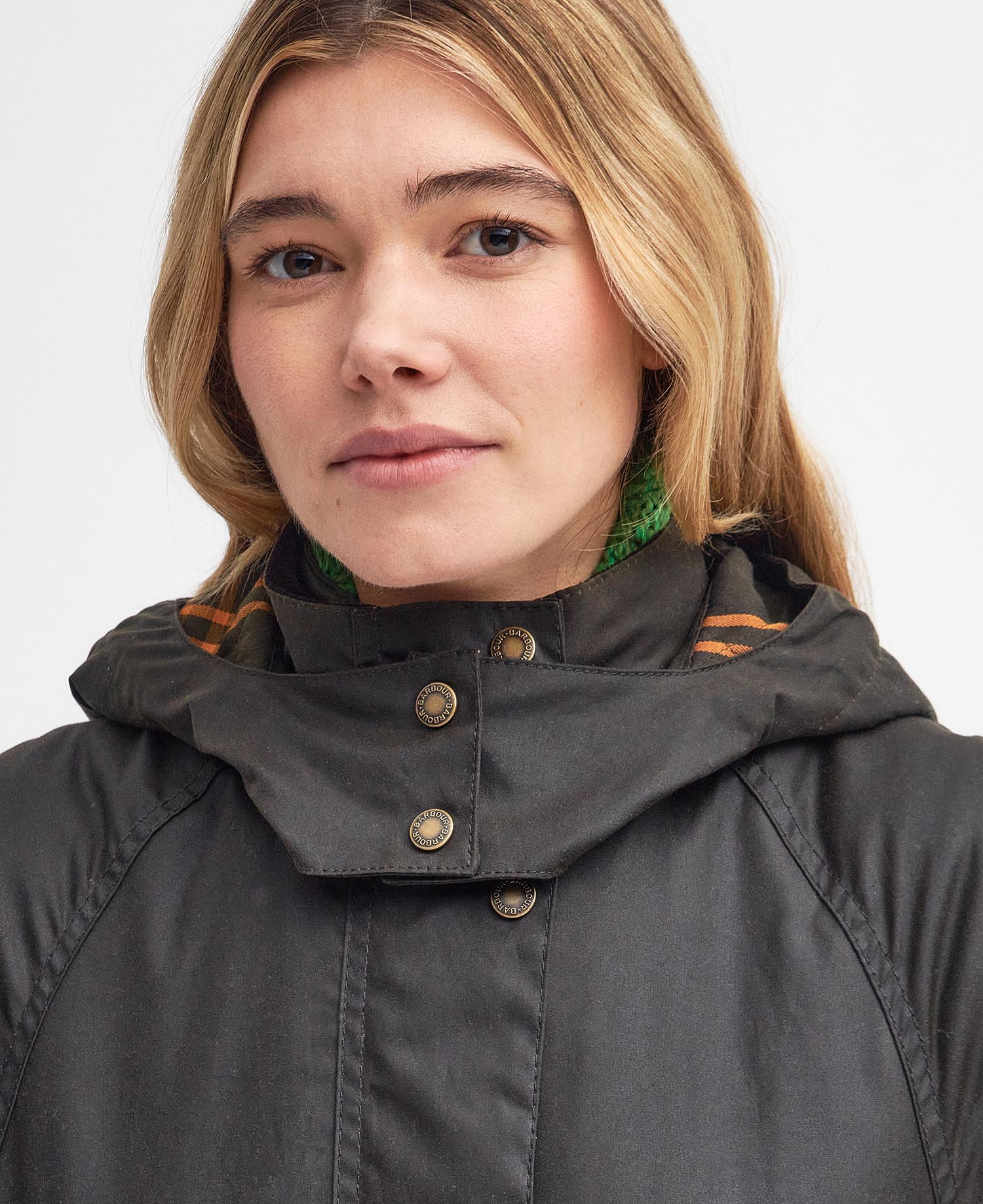 Long Cannich Waxed Jacket - Olive/Classic