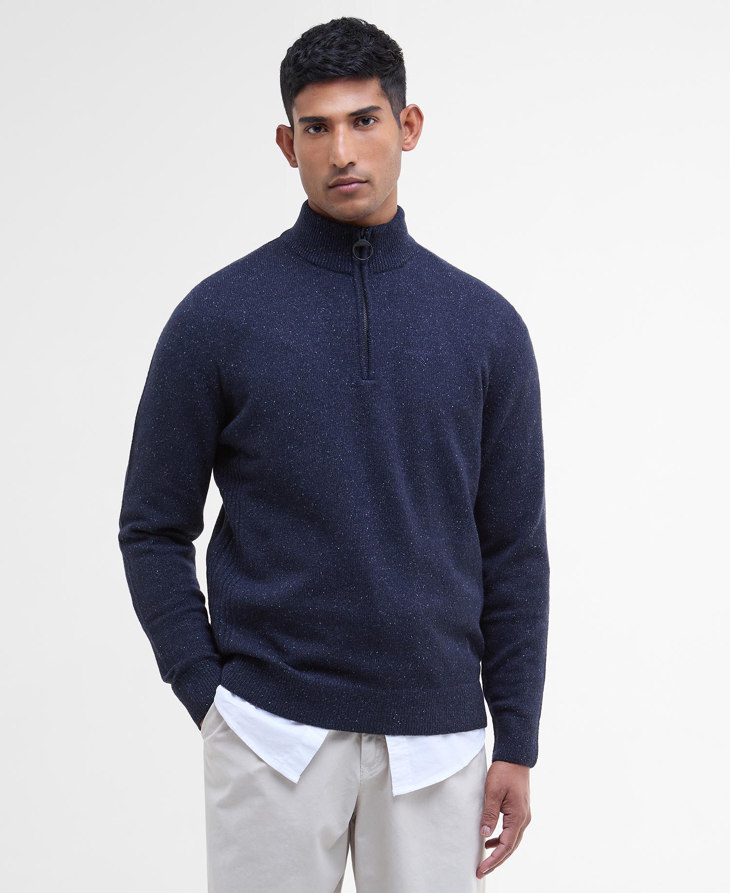 Essential Tisbury Half-Zip Jumper - Navy