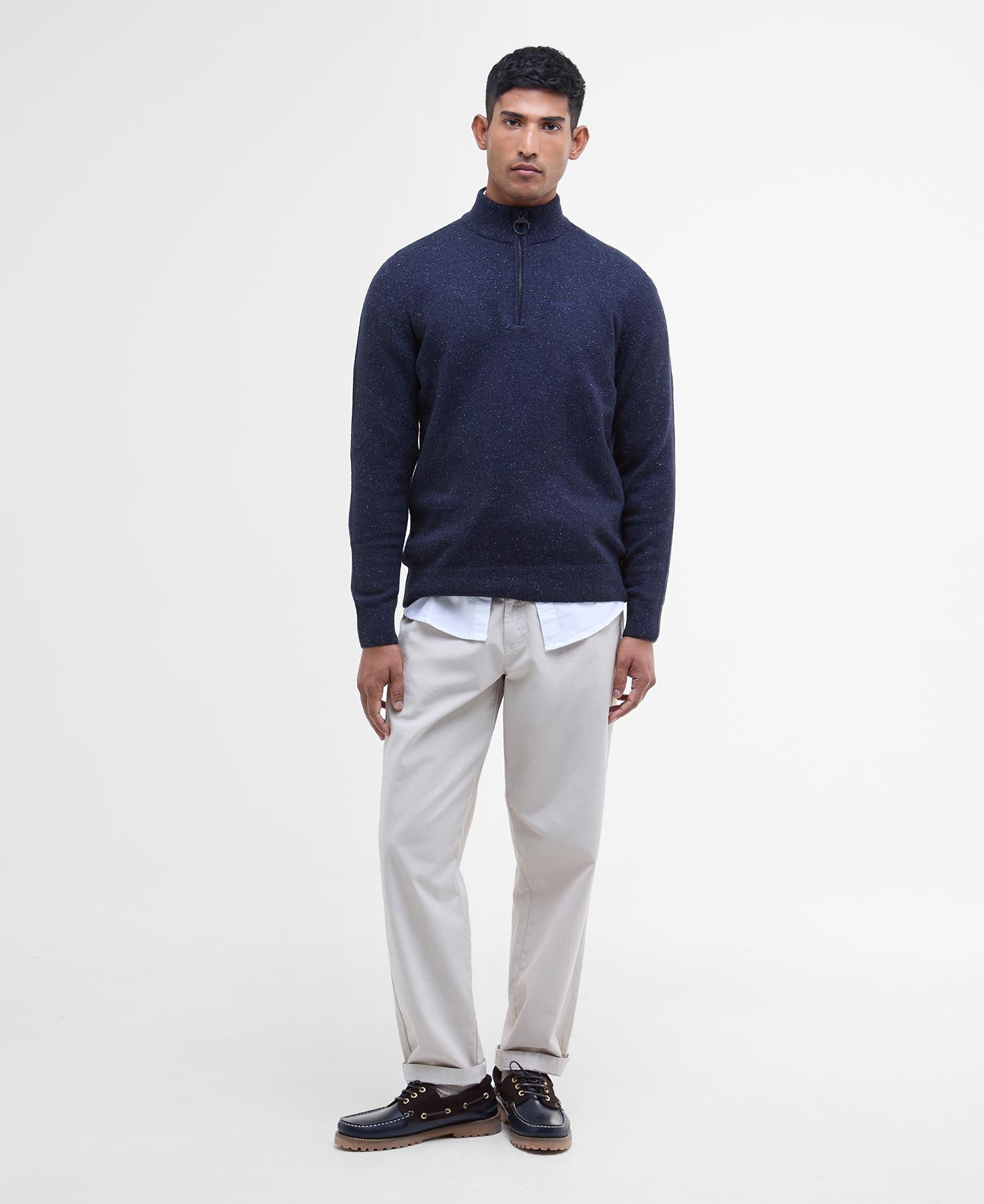 Essential Tisbury Half-Zip Jumper - Navy