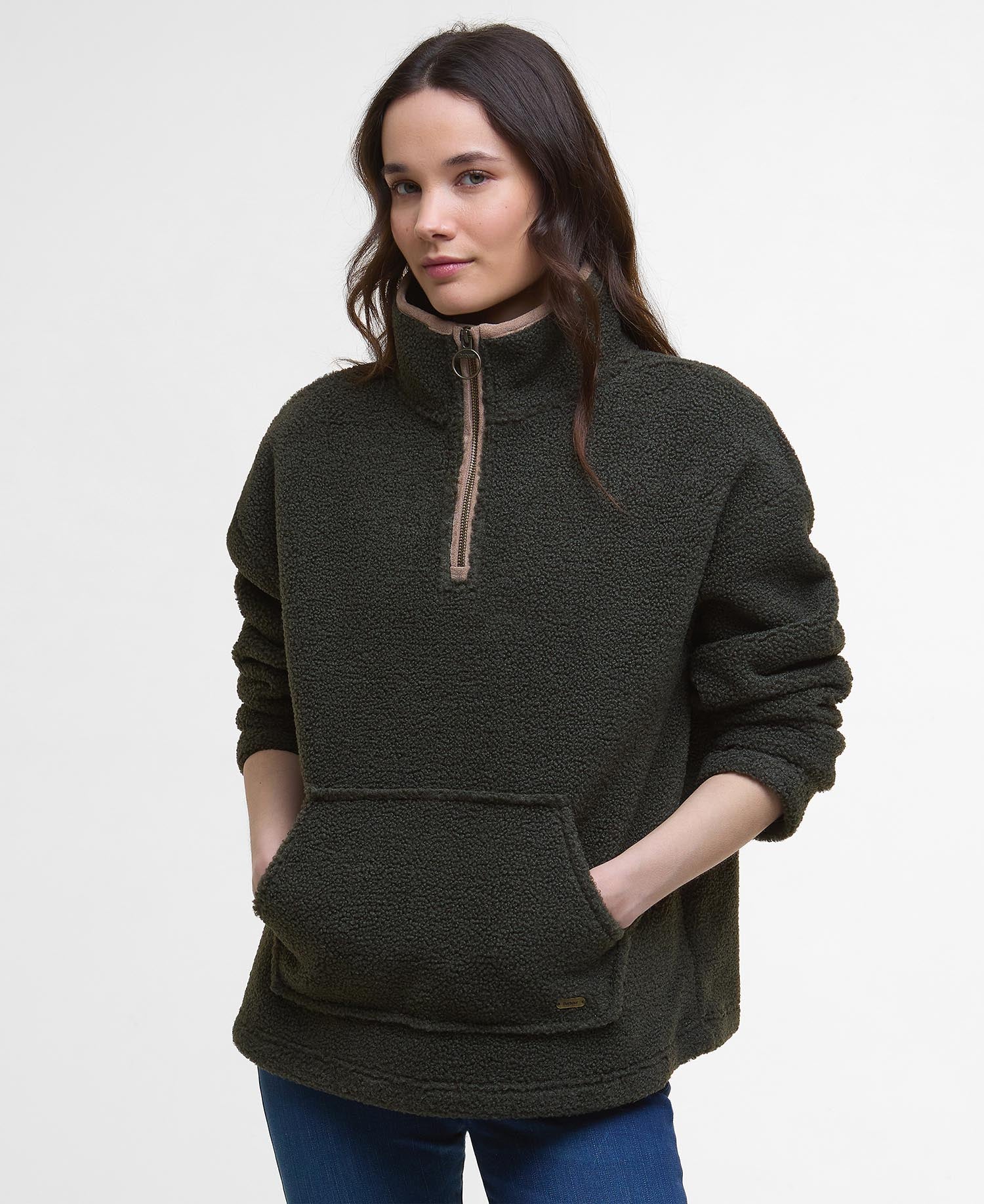 Bamburgh Half-Zip Fleece - Olive