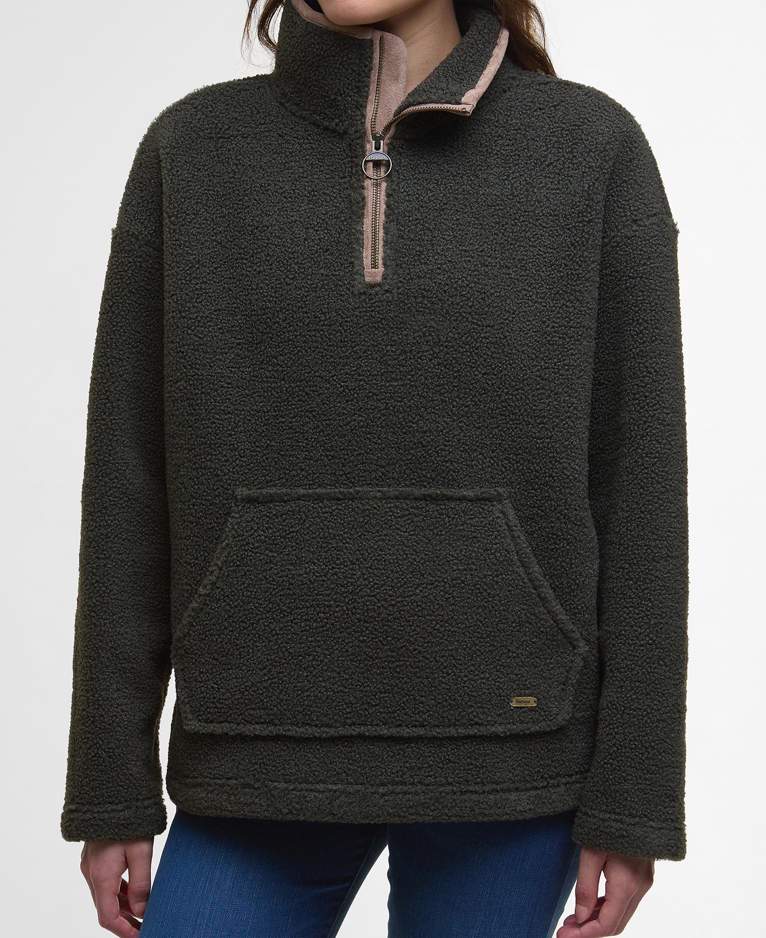 Bamburgh Half-Zip Fleece - Olive