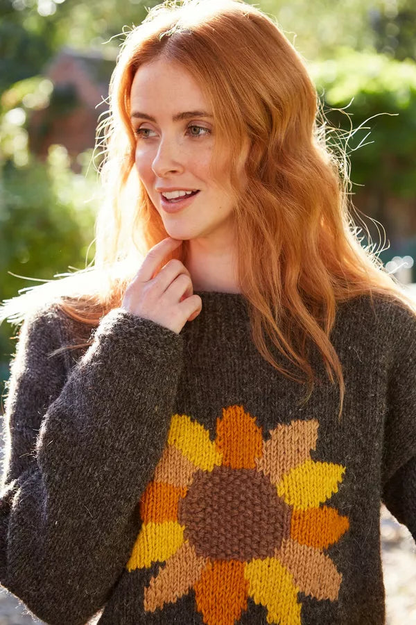 Sunflower knit sweater sale