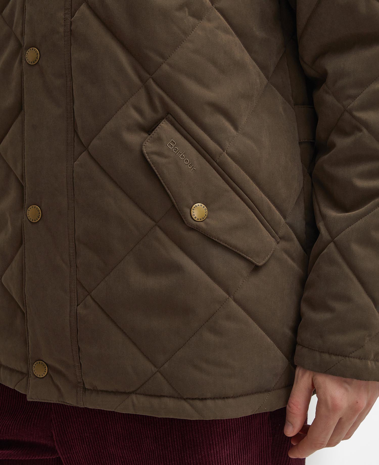Elter Quilted Jacket - Dark Olive