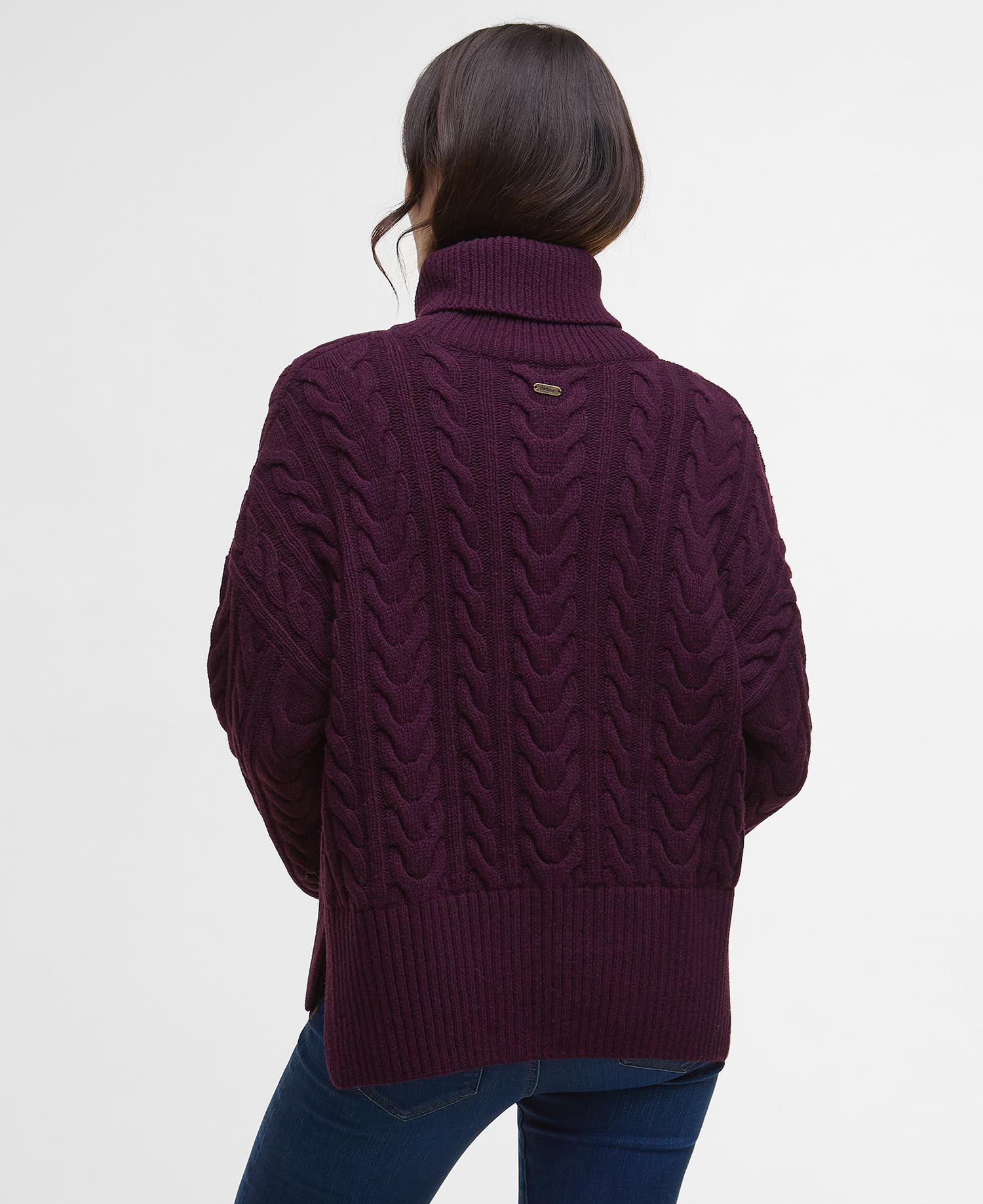 Embleton Rollneck Jumper - Black Cherry