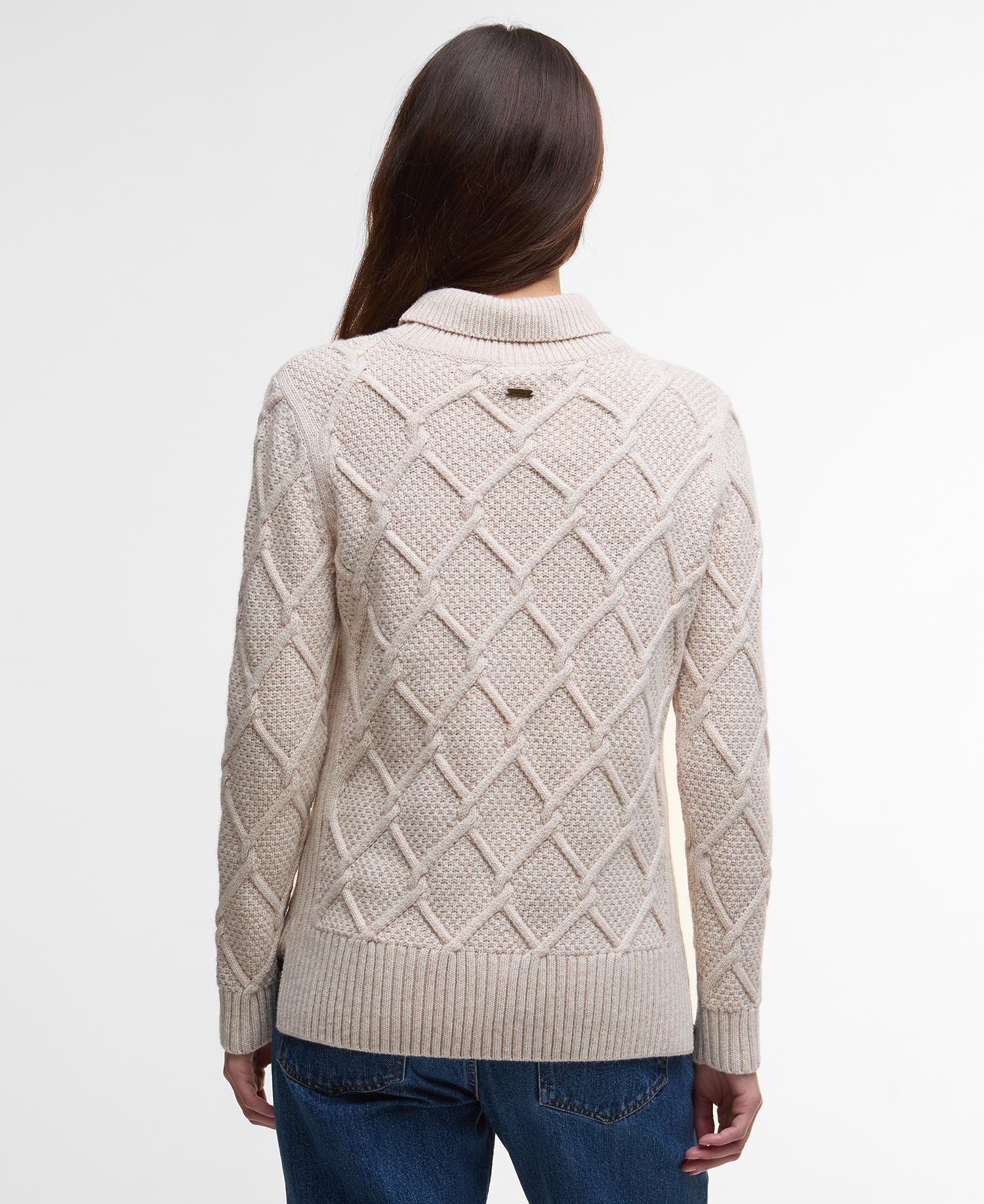 Burne Roll Neck Jumper - Oatmeal