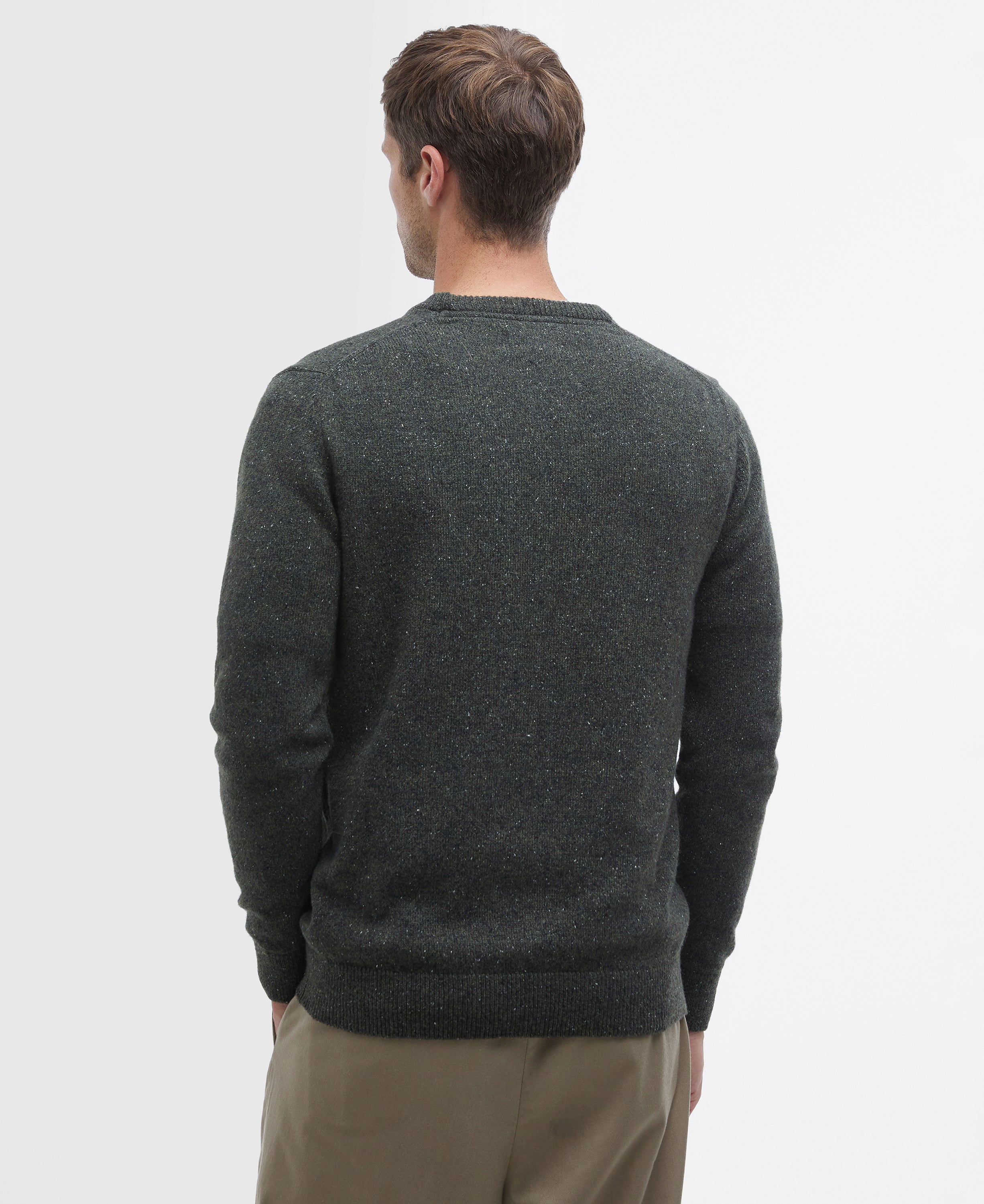 Essential Tisbury Crew-Neck Jumper - Dark Seaweed