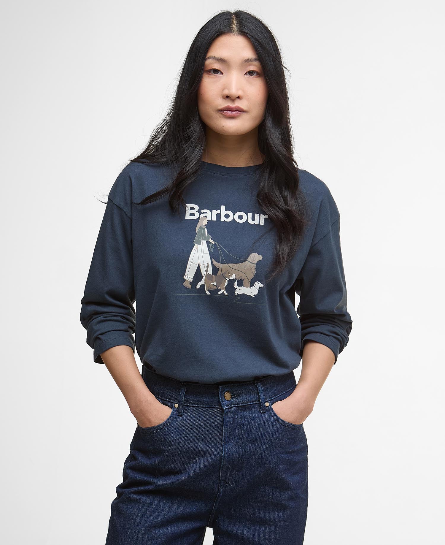 Woodhouse Long-Sleeved T-Shirt - Navy