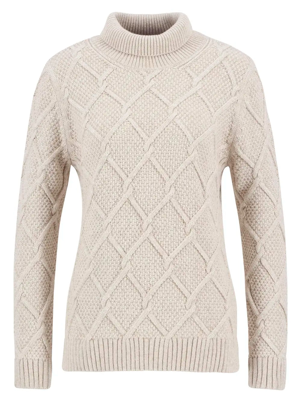 Burne Roll Neck Jumper - Oatmeal