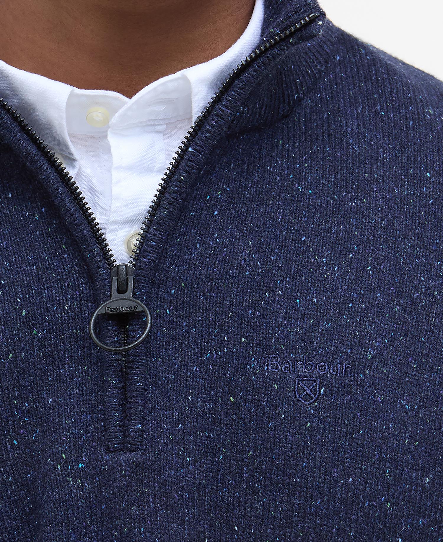 Essential Tisbury Half-Zip Jumper - Navy