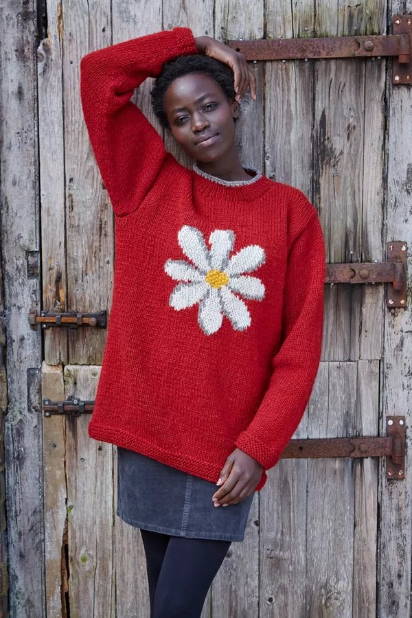 Women's Daisy Sweater - Red