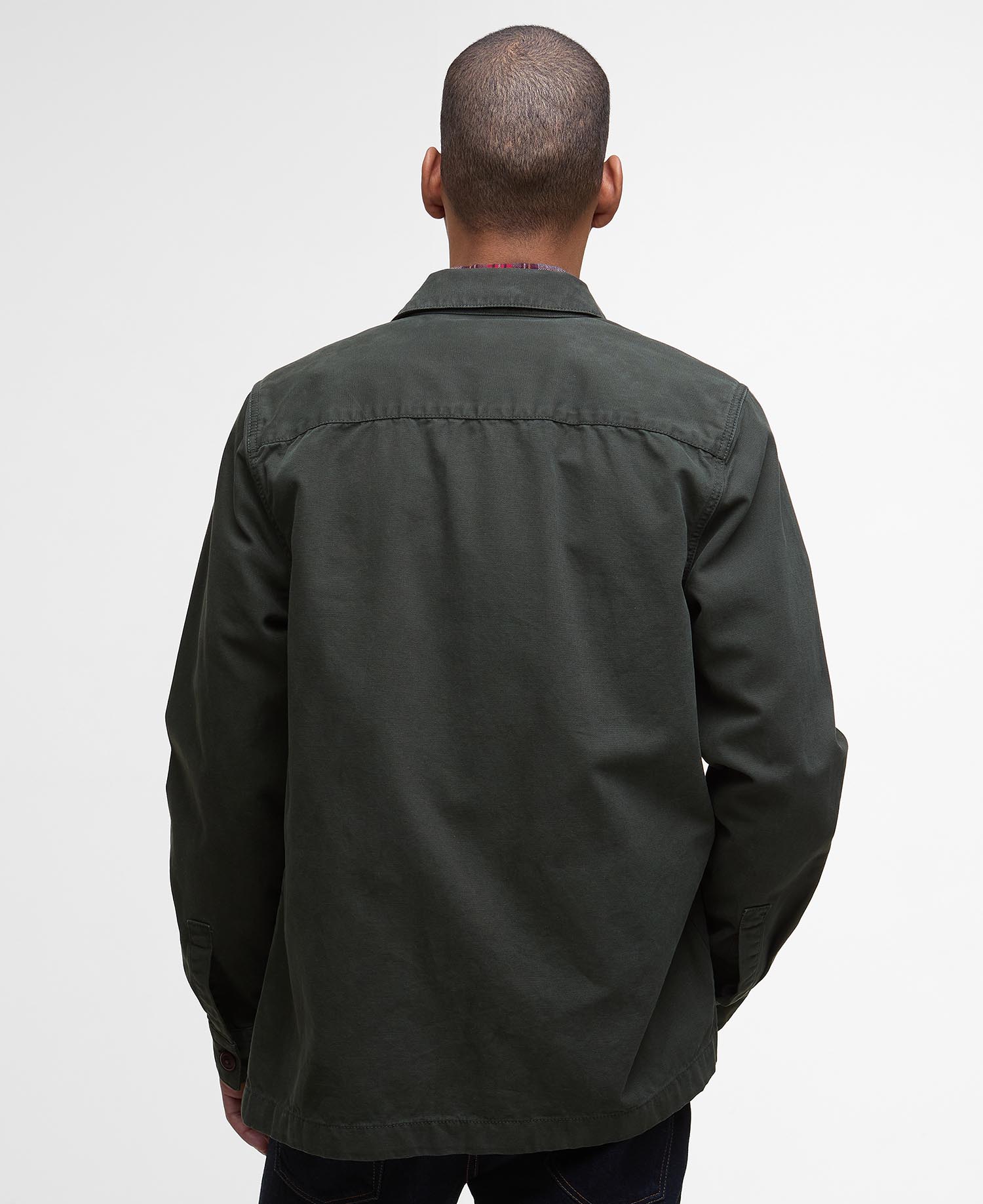 Washed Cotton Overshirt - Forest