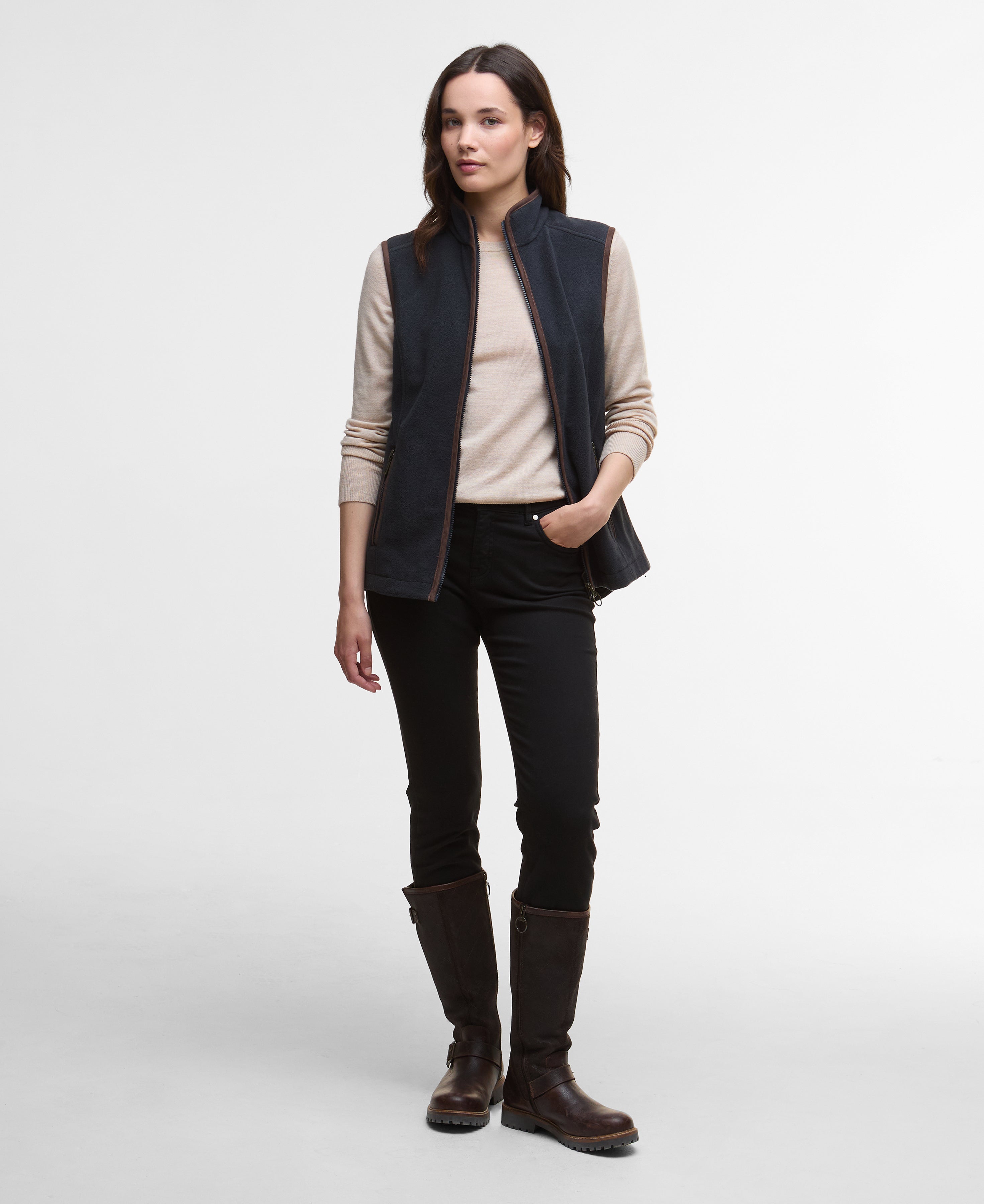 Country Colton Fleece Gilet - Navy
