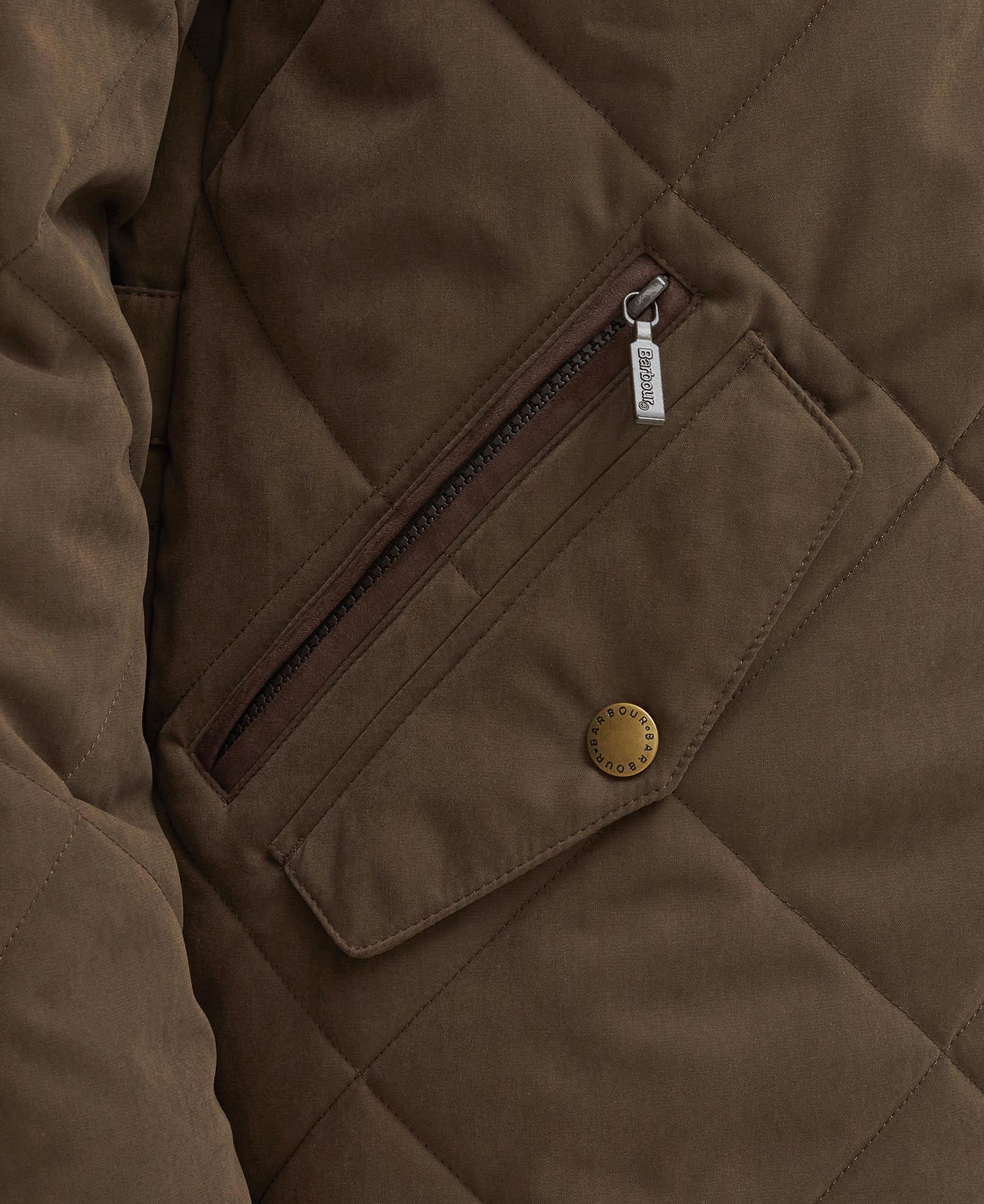 Elter Quilted Jacket - Dark Olive