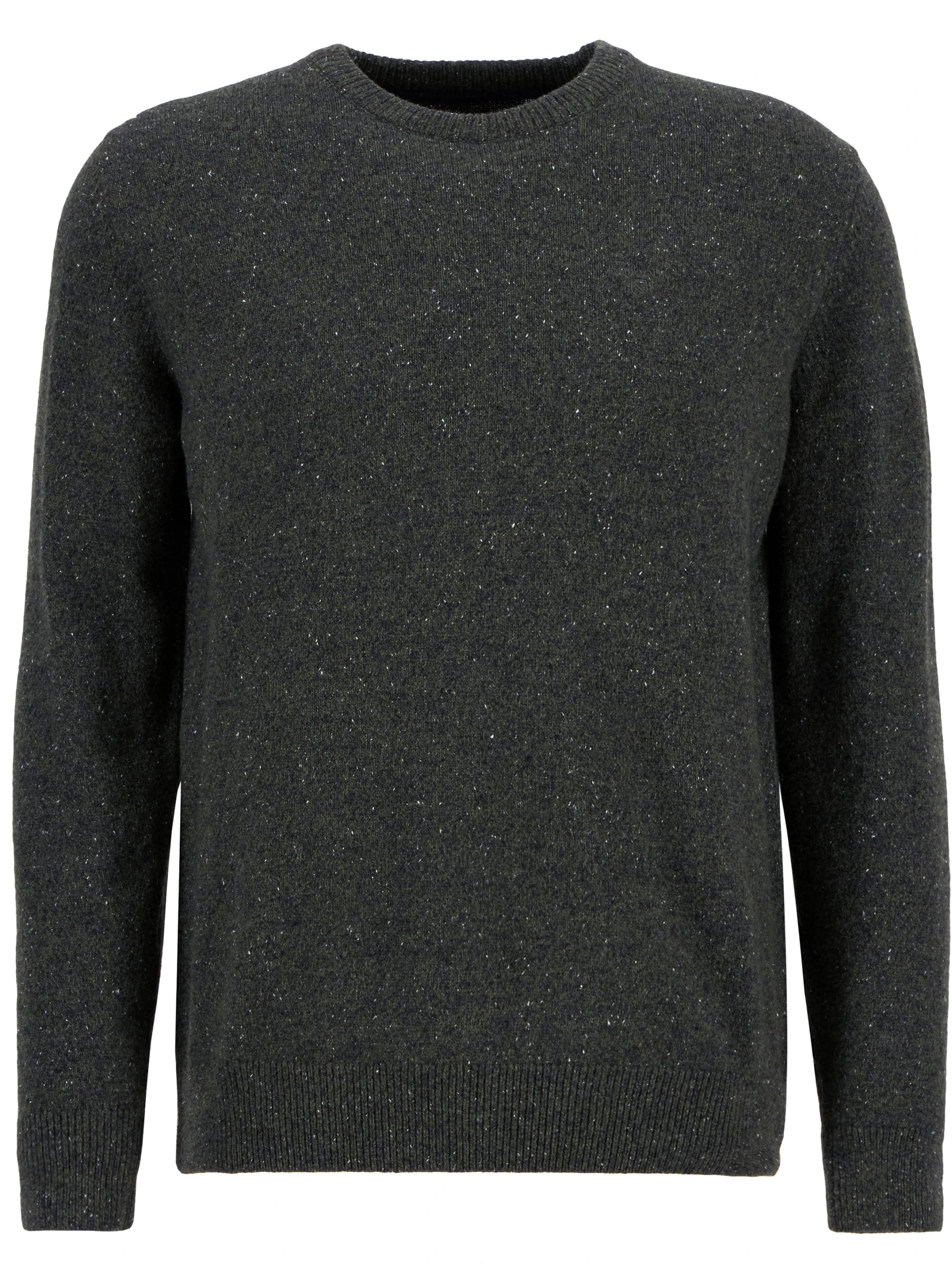 Essential Tisbury Crew-Neck Jumper - Dark Seaweed