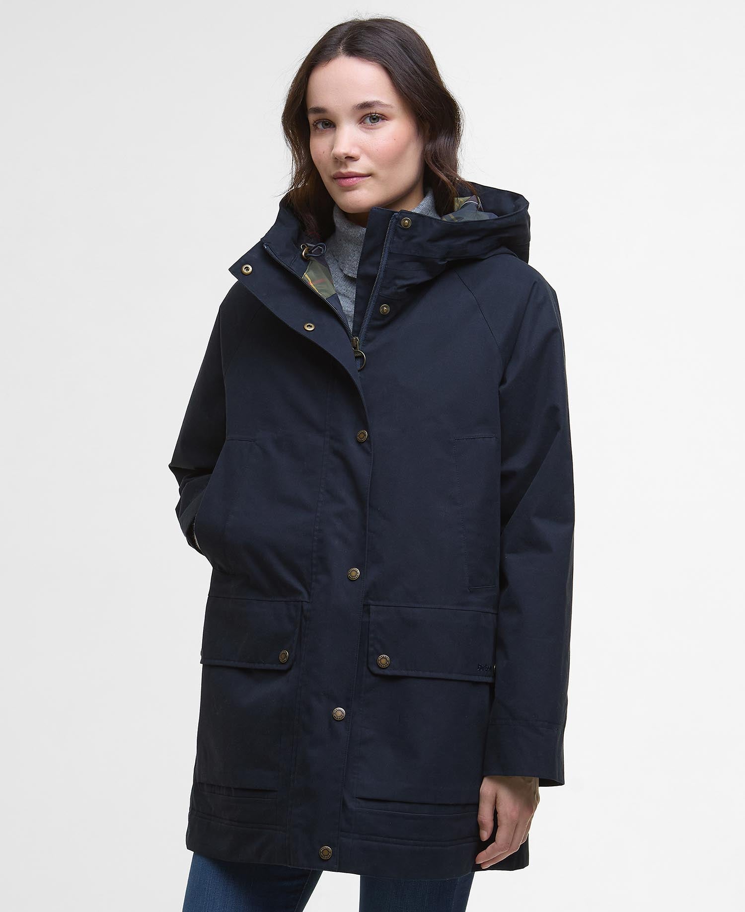 Winter Beadnell Waterproof Jacket - Deep Navy/classic