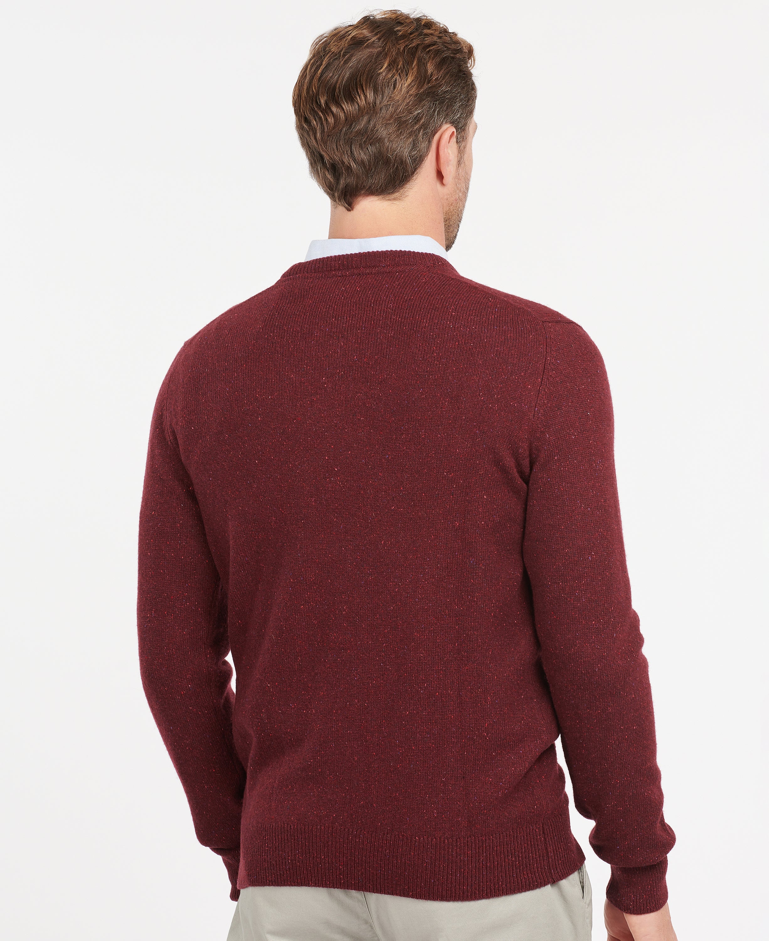 Essential Tisbury Crew-Neck Jumper - Ruby