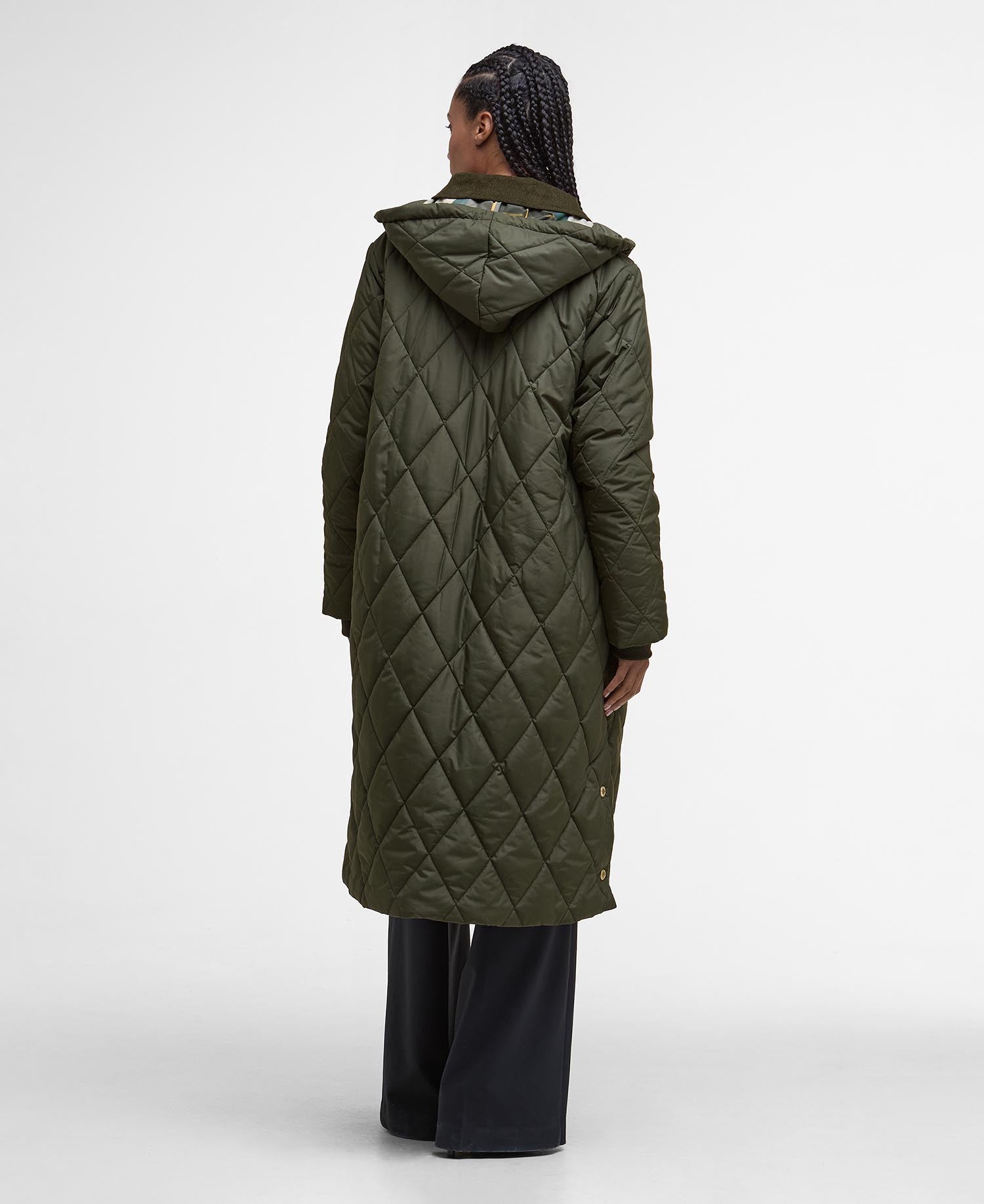Meredith Quilted Jacket - Olive/Ancient Tartan