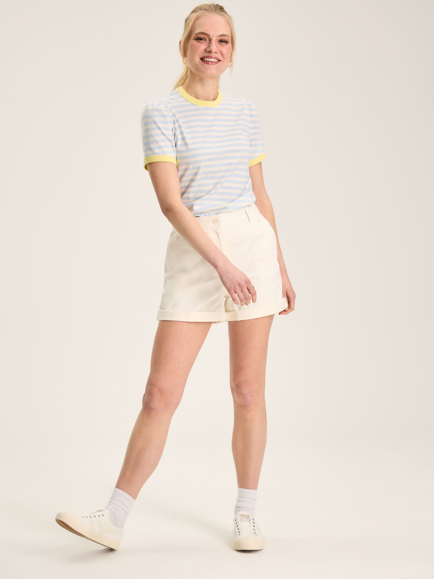 Erin Blue Stripe Short Sleeve T-Shirt