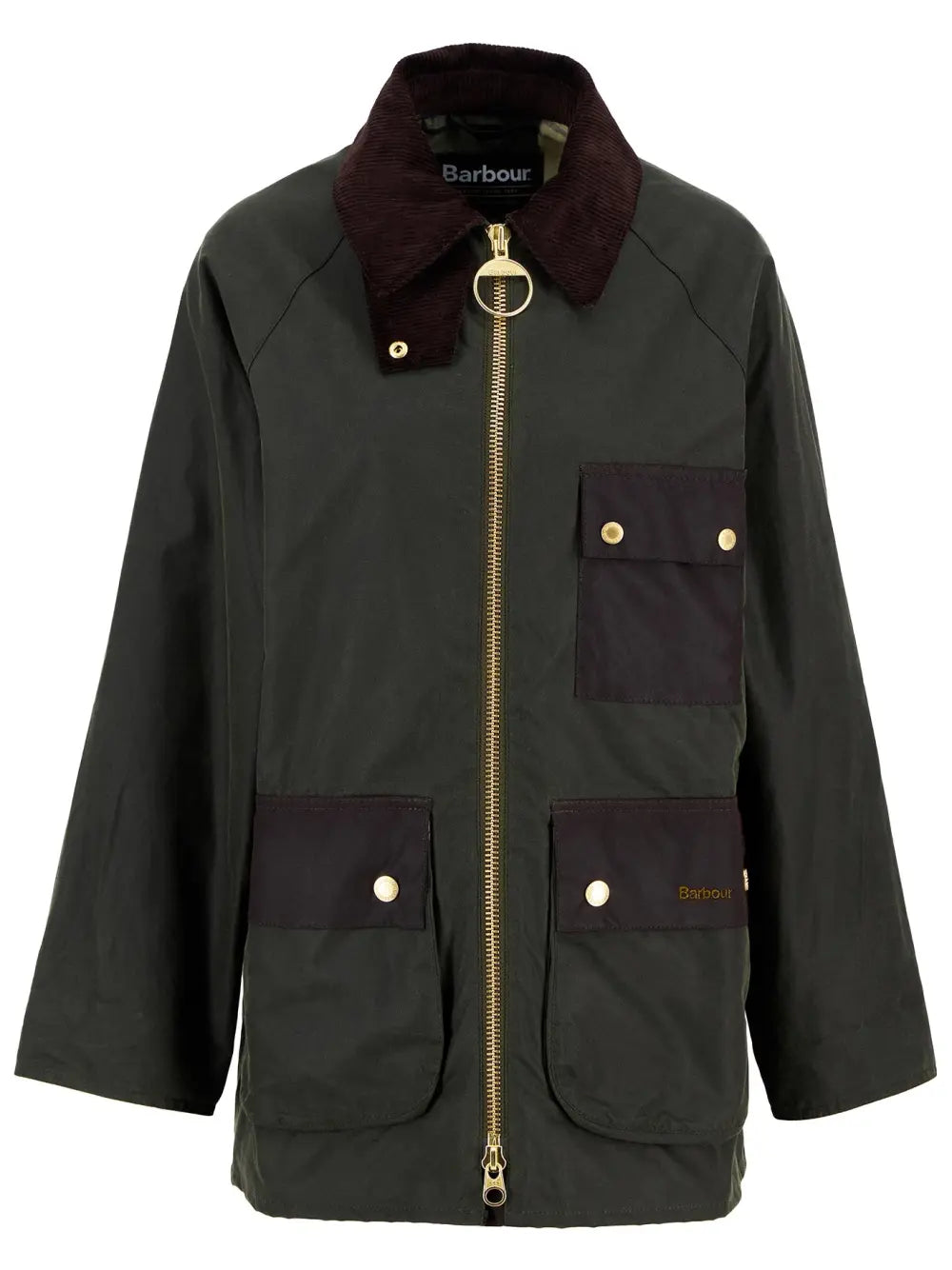 Luella Waxed Jacket - Fern/Ancient Tartan