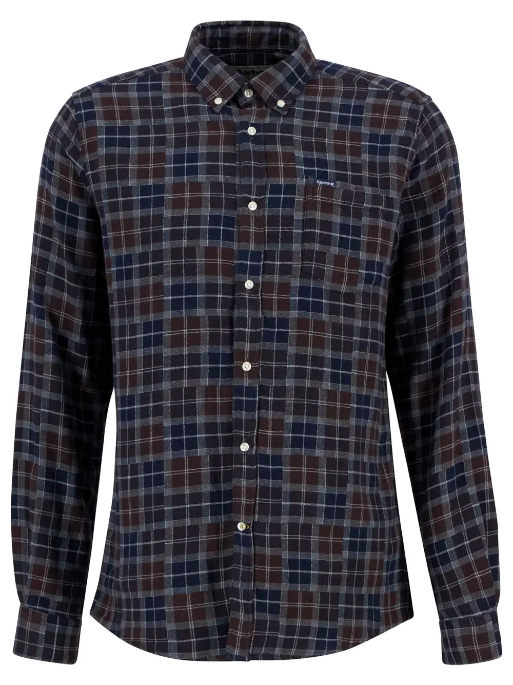 Sault Tailored Long-Sleeved Shirt - Midnight Oak Tartan