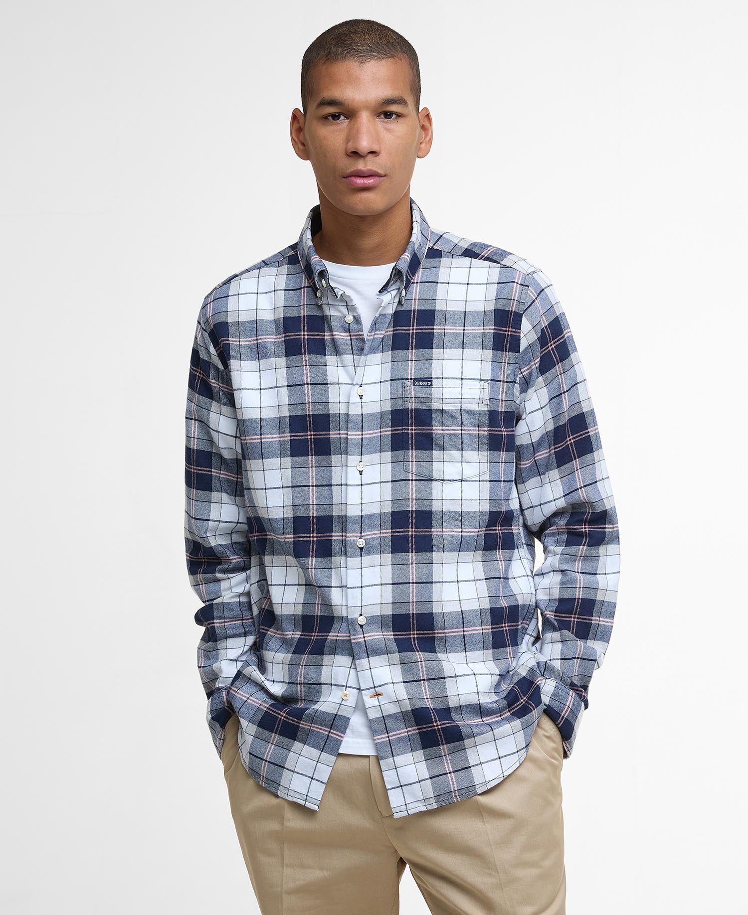 Fortrose Tailored Long-Sleeved Shirt - Riverstone Tartan