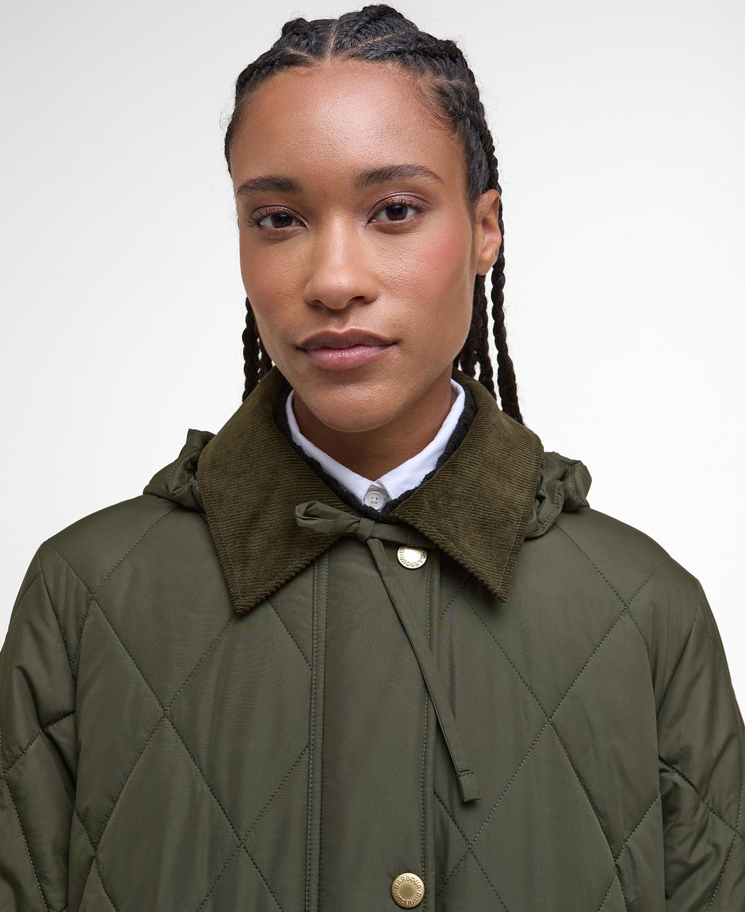 Meredith Quilted Jacket - Olive/Ancient Tartan