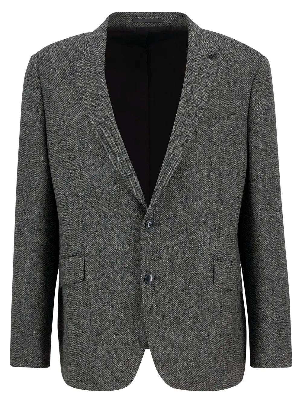 Firth Moons Herringbone Blazer - Grey