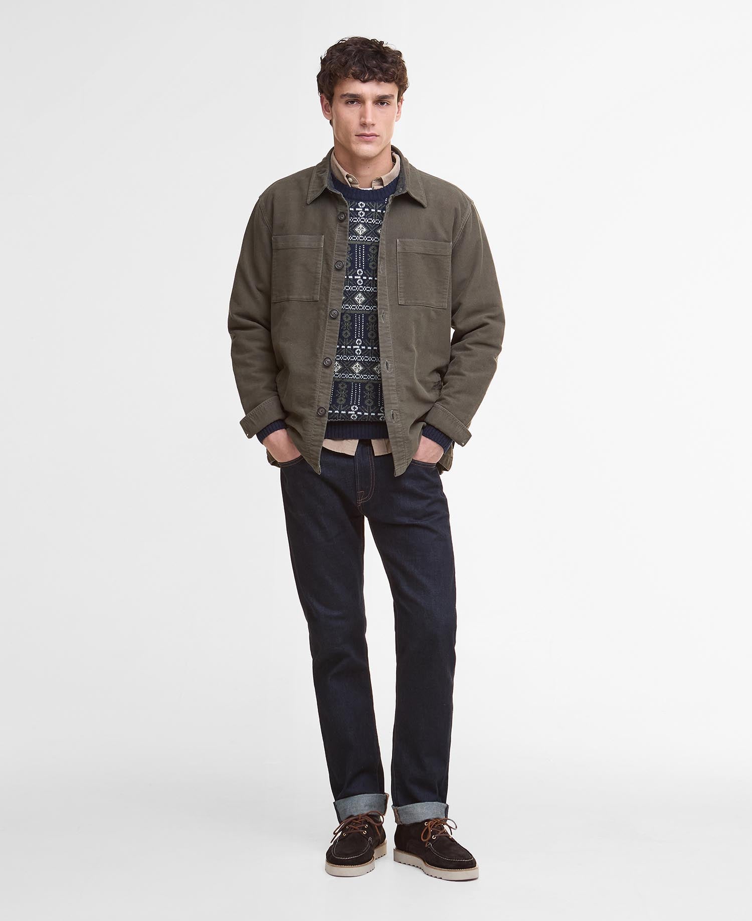 Moleskin Overshirt - Dark Olive
