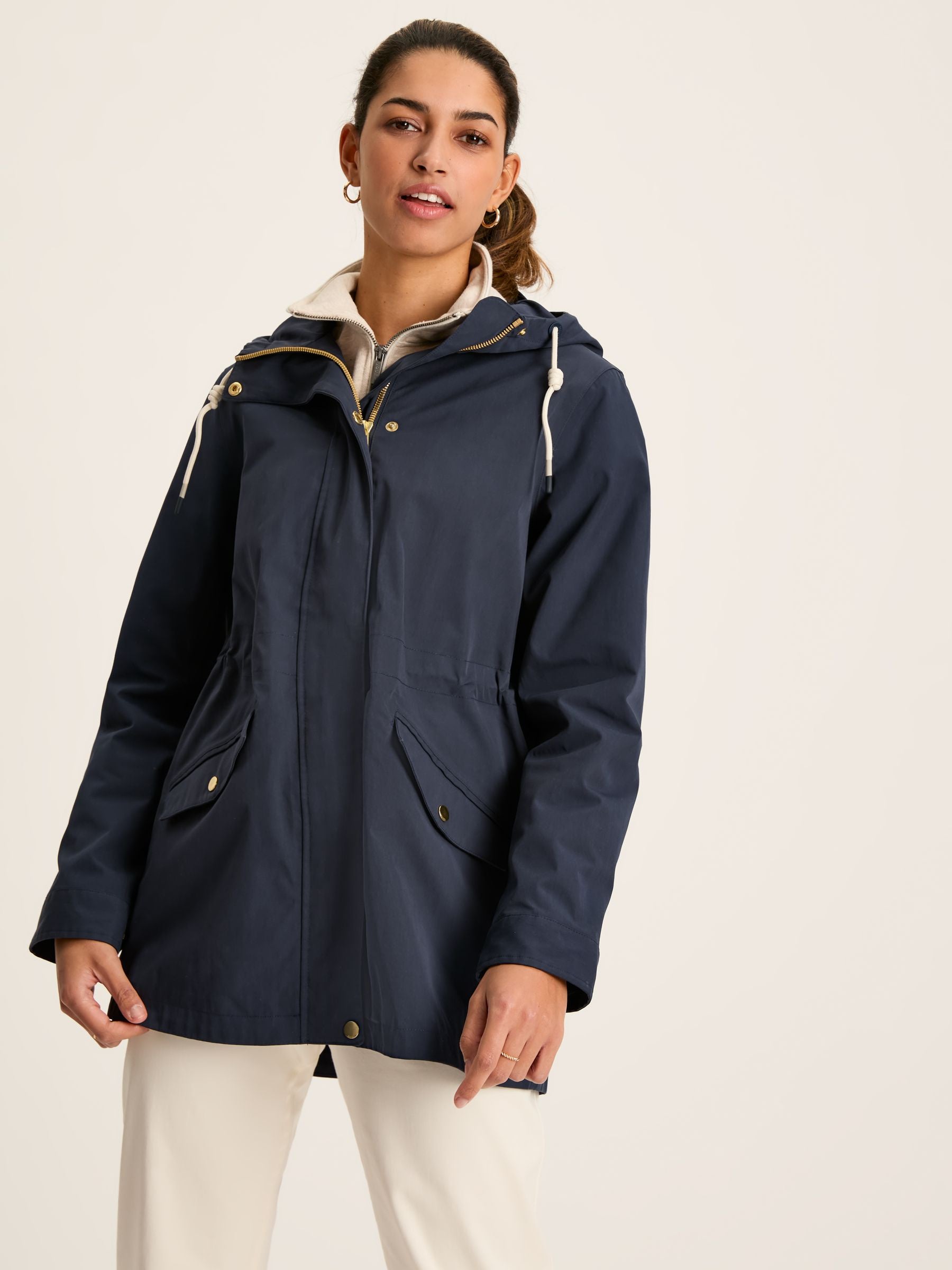 Portwell Navy Blue Waterproof Raincoat With Hood
