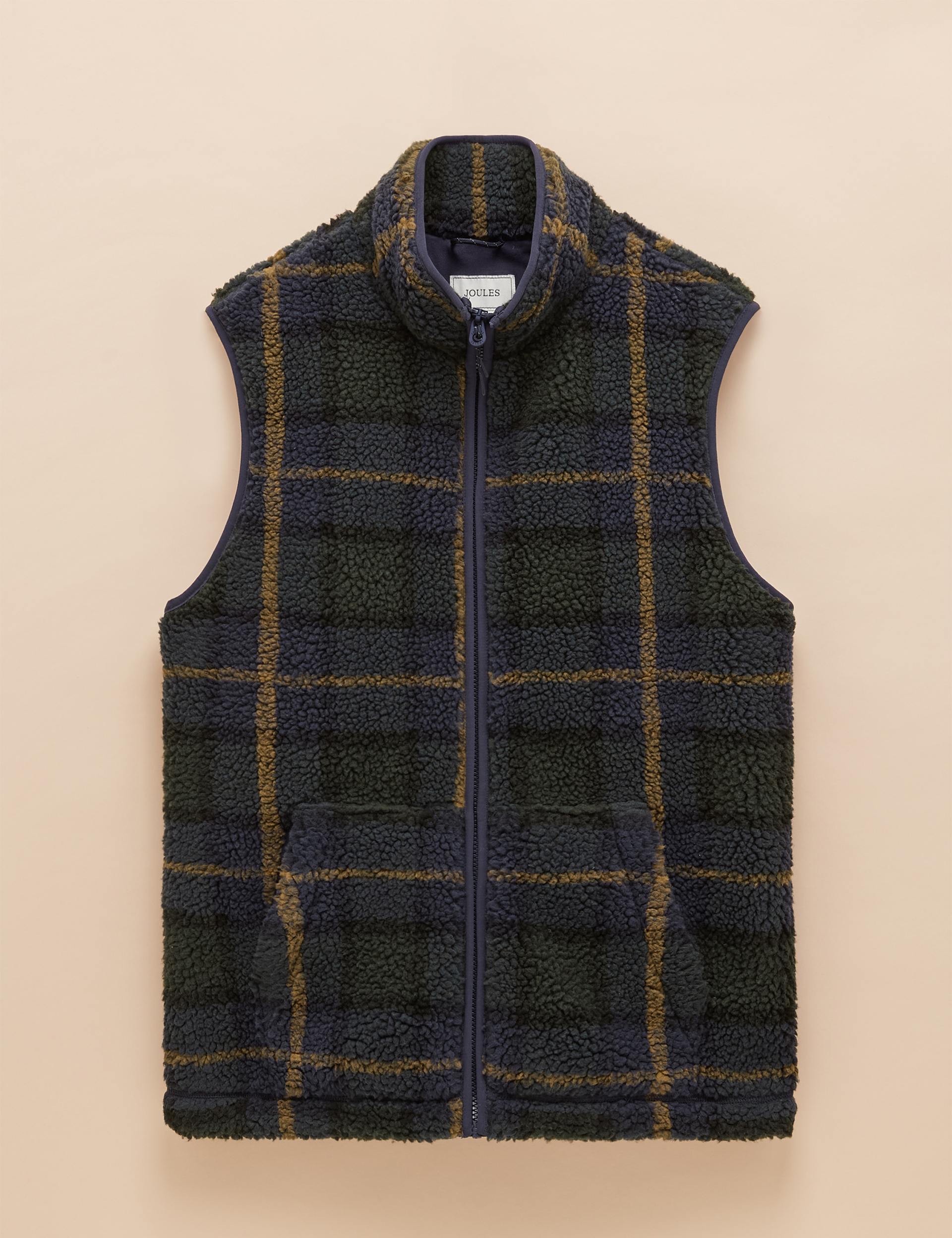 Otis Navy Borg Fleece Gilet